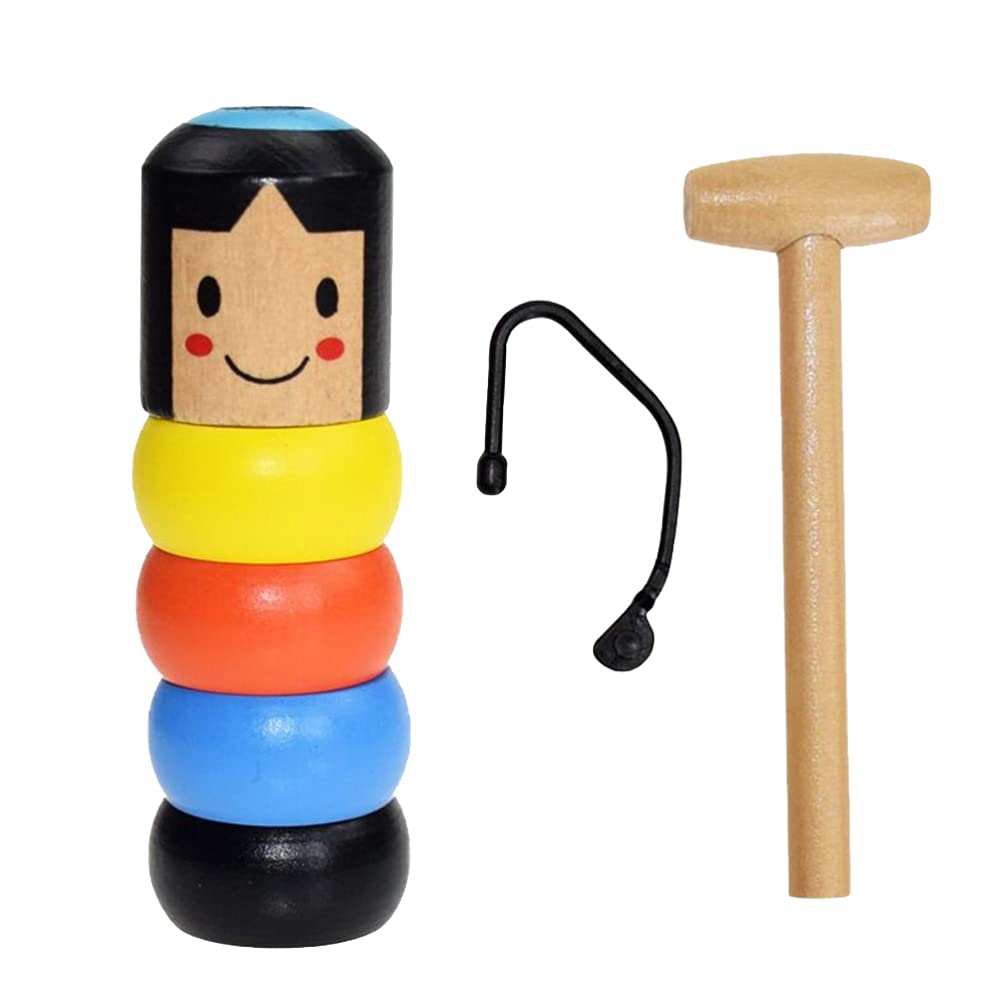 NUOBESTY Unbreakable Wooden Man Toy - Durable Educational Learning Toy for Kids | STEM Toy for Boys & Girls | Perfect Birthday Gift for Children | Great for Classroom, Playroom & Home Learning Activities