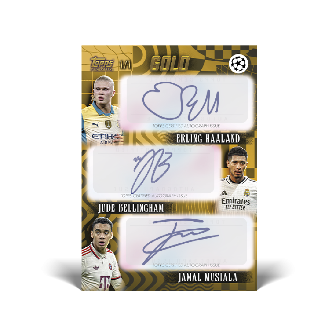Topps UCC Gold 2024/25 Soccer Trading Cards - Premium Collectible Edition for Sports Fans & Card Collectors - Perfect for Gifts, Investments, and Game Day Excitement