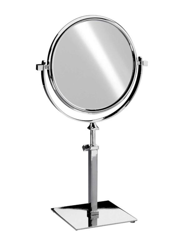Adjustable Free Standing Round Double-Sided Mirror - 360° Rotating for Makeup, Salon & Home Decor