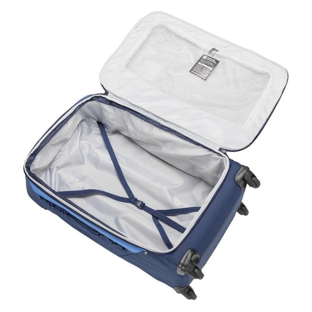 Eagle Creek Expanse 4 Wheel 75cm Large Spinner Luggage - Durable Expandable Suitcase for Travel, Pilot Blue | Perfect for International Flights, Business Trips & Family Vacations