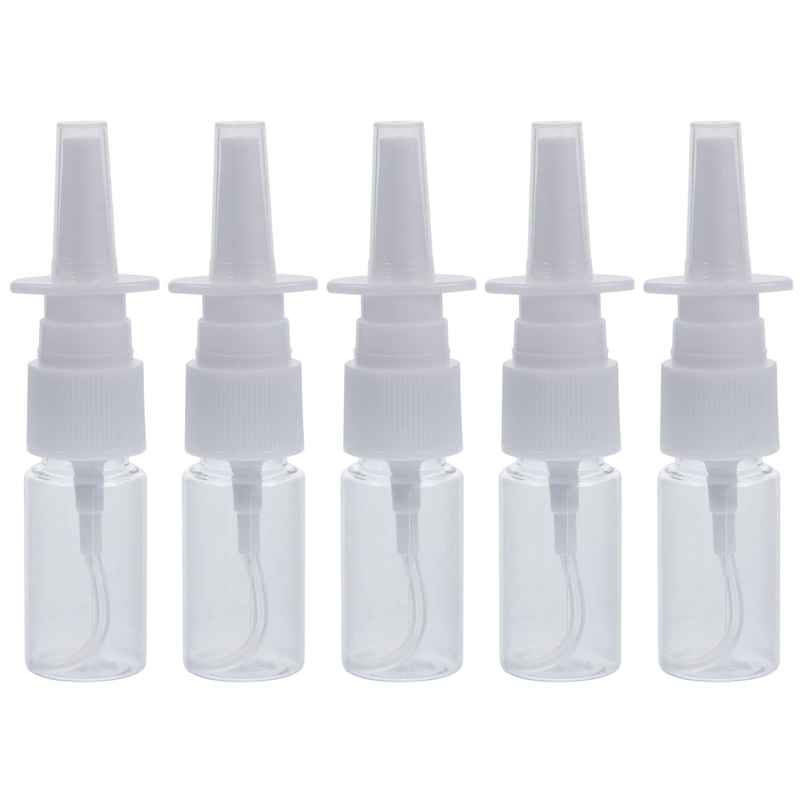 EXCEART 5 Pack Refillable Nasal Spray Bottles - Empty Mist Sprayer for Saline Solution, Essential Oils & Nasal Rinse - BPA-Free Travel Size Nasal Irrigation Kit for Home, Office & Travel Use