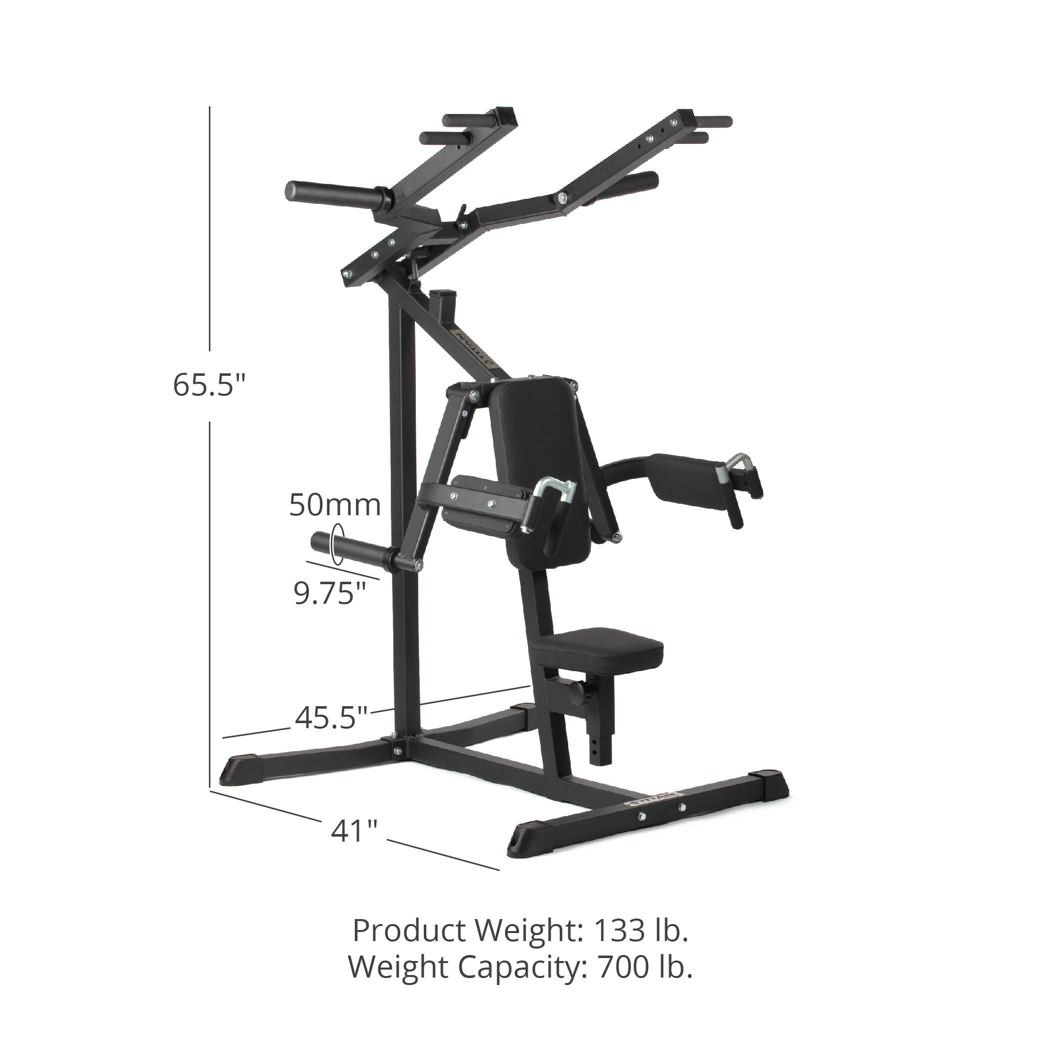Scratch and Dent Plate Loaded Deltoid & Shoulder Press Machine - Commercial Gym Strength Equipment for Home & Fitness Studio Workouts