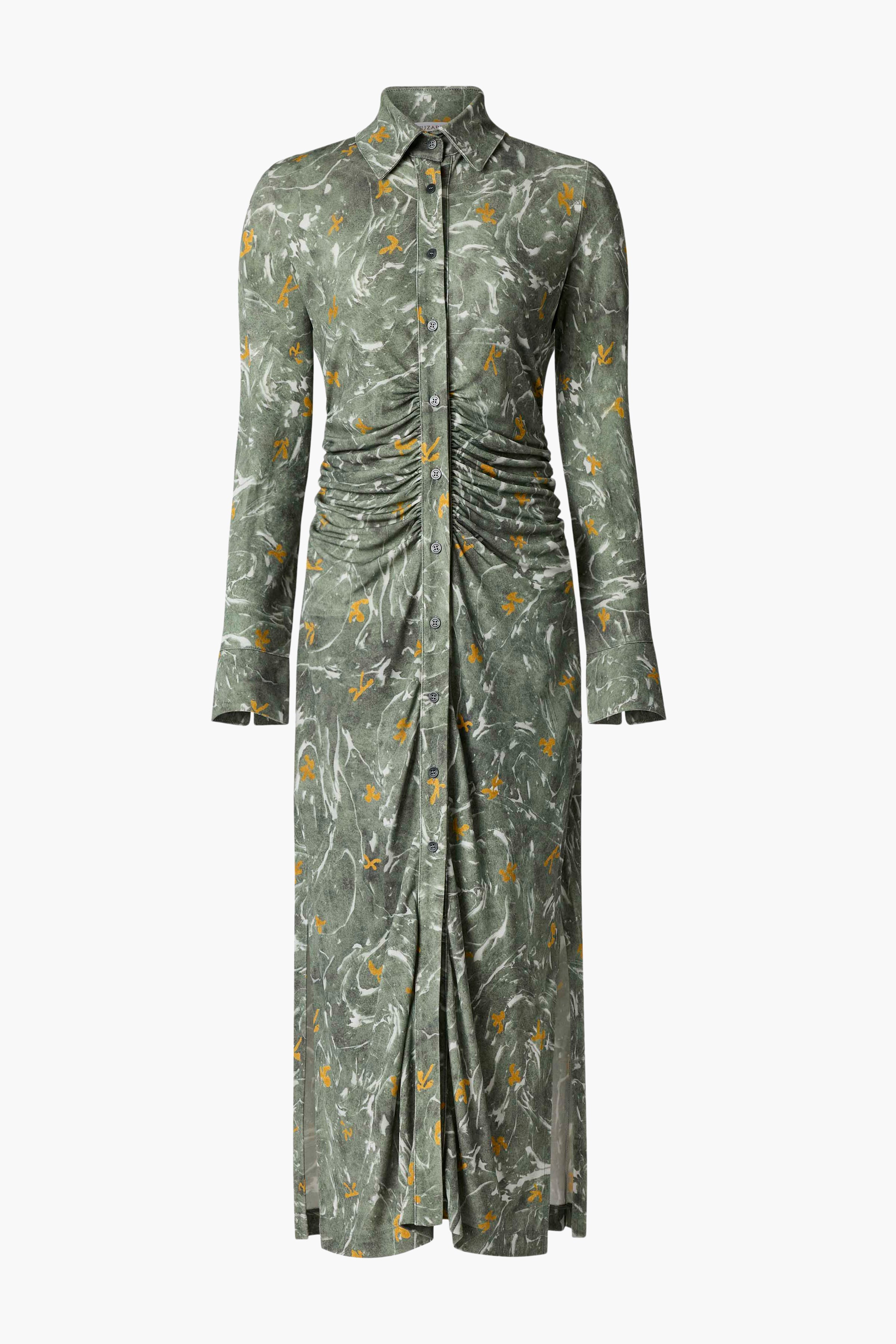 Claudia Dress - Monstera Marbled Floral Print Summer Dress for Women | Perfect for Beach Vacations, Date Nights & Casual Outings