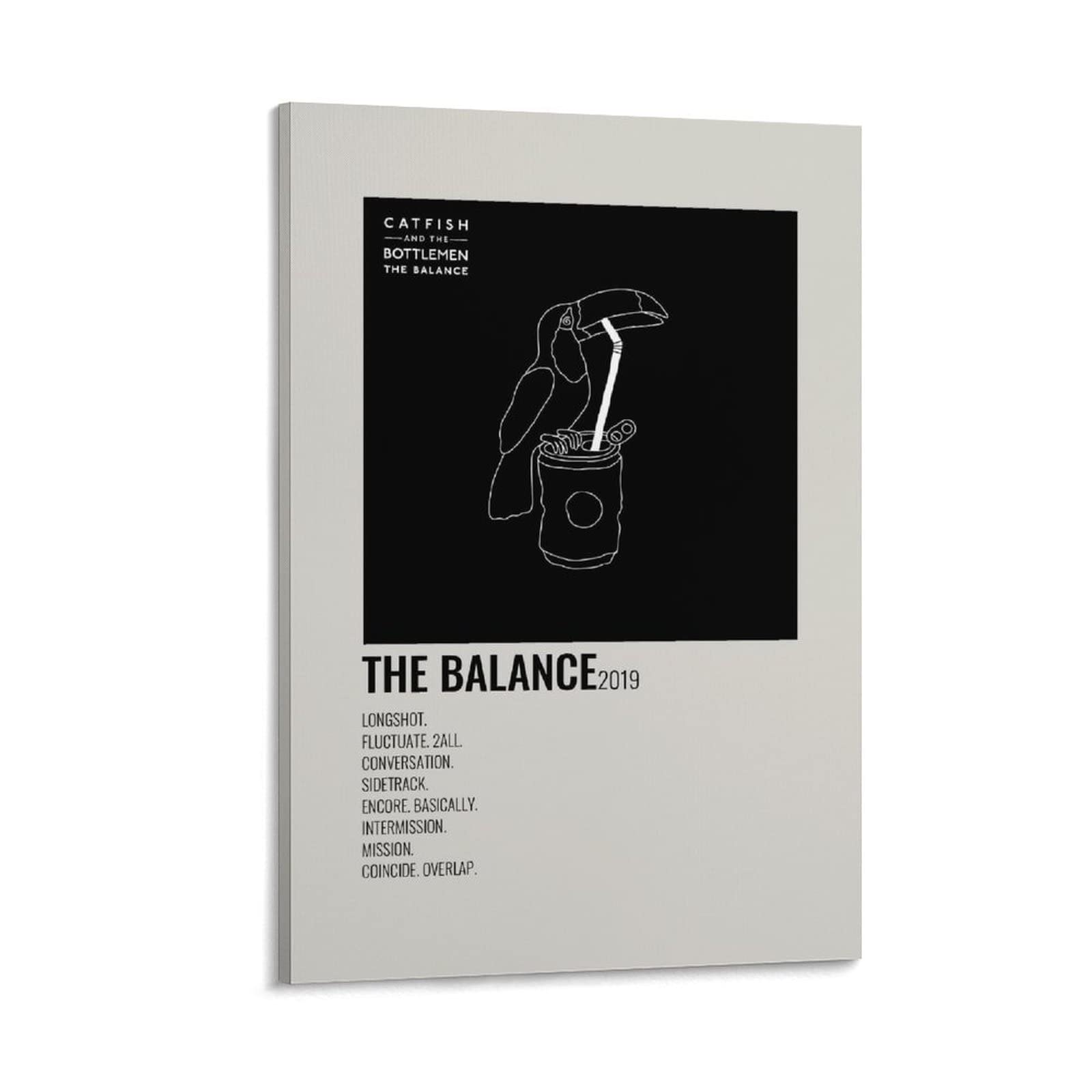 Catfish And The Bottlemen - The Balance Album 2019 Canvas Wall Art Poster - 24x36 inch (60x90cm) Music Decor for Bedroom, Office & Gift - Framed Landscape Artwork for Vinyl Record Fans & Music Lovers