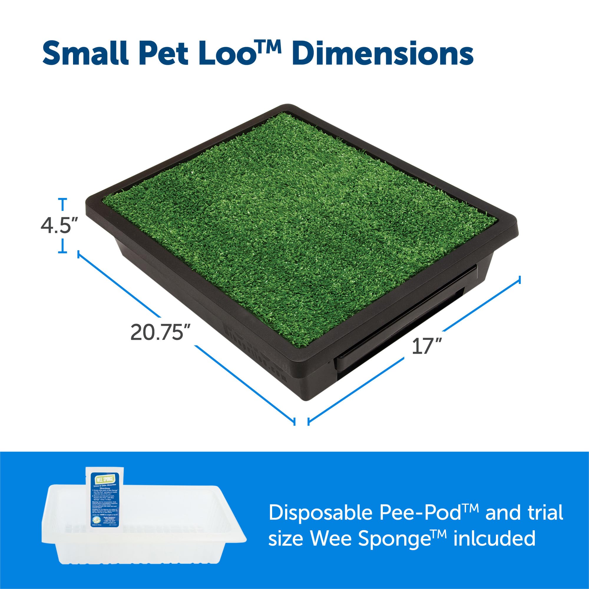 PetSafe Indoor Dog Potty Station - Portable Synthetic Grass Mat Toilet for Dogs - Easy to Clean Large Size - Perfect for Apartments, Travel & Puppy Training