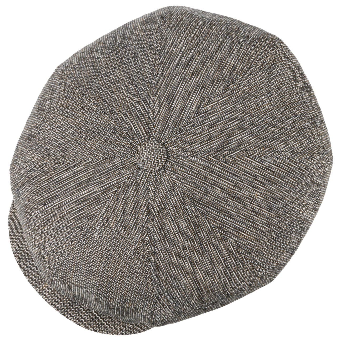 JJ Hats - Premium Linen Herringbone Eight-Panel Cap for Men & Women | Breathable Summer Hat for Outdoor Activities, Travel & Casual Wear