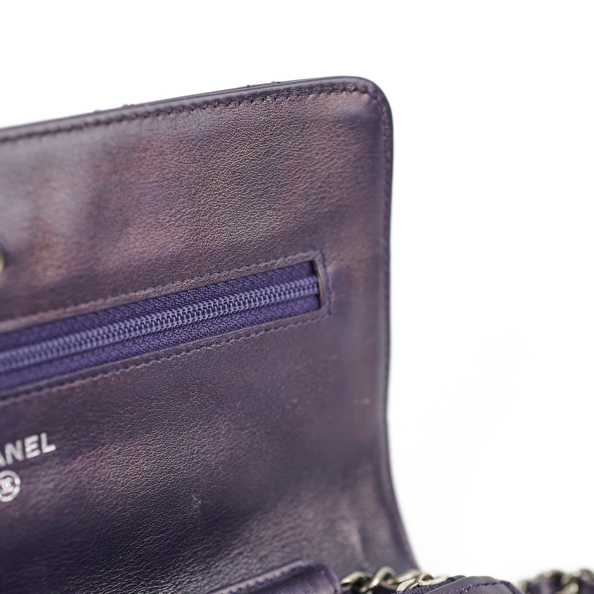 Chanel Reissue Patent Leather Wallet On Chain WOC in Purple - Luxury Crossbody Bag for Women, Perfect for Evening Events & Date Nights