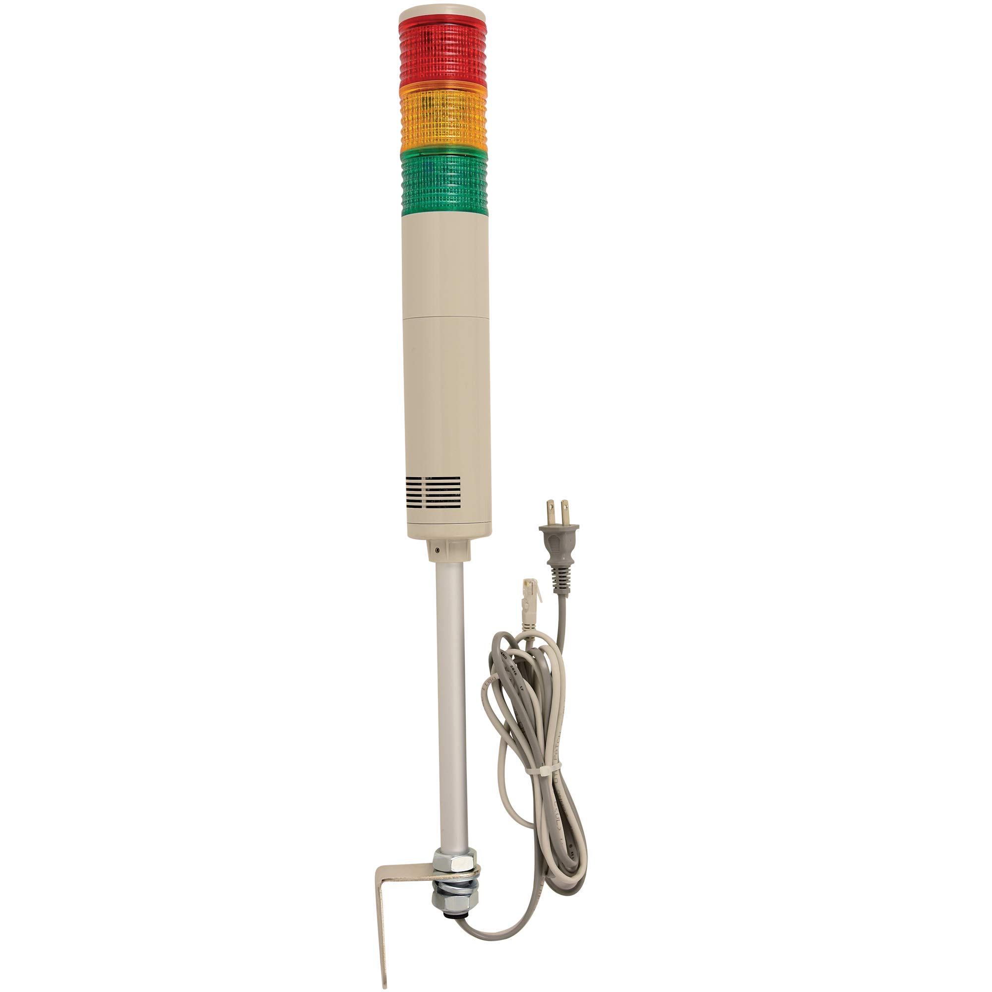 Signaworks Super Bright LED Tower Light with Ethernet Connectivity - High Visibility Industrial Warning Light for Warehouses, Factories, and Construction Sites