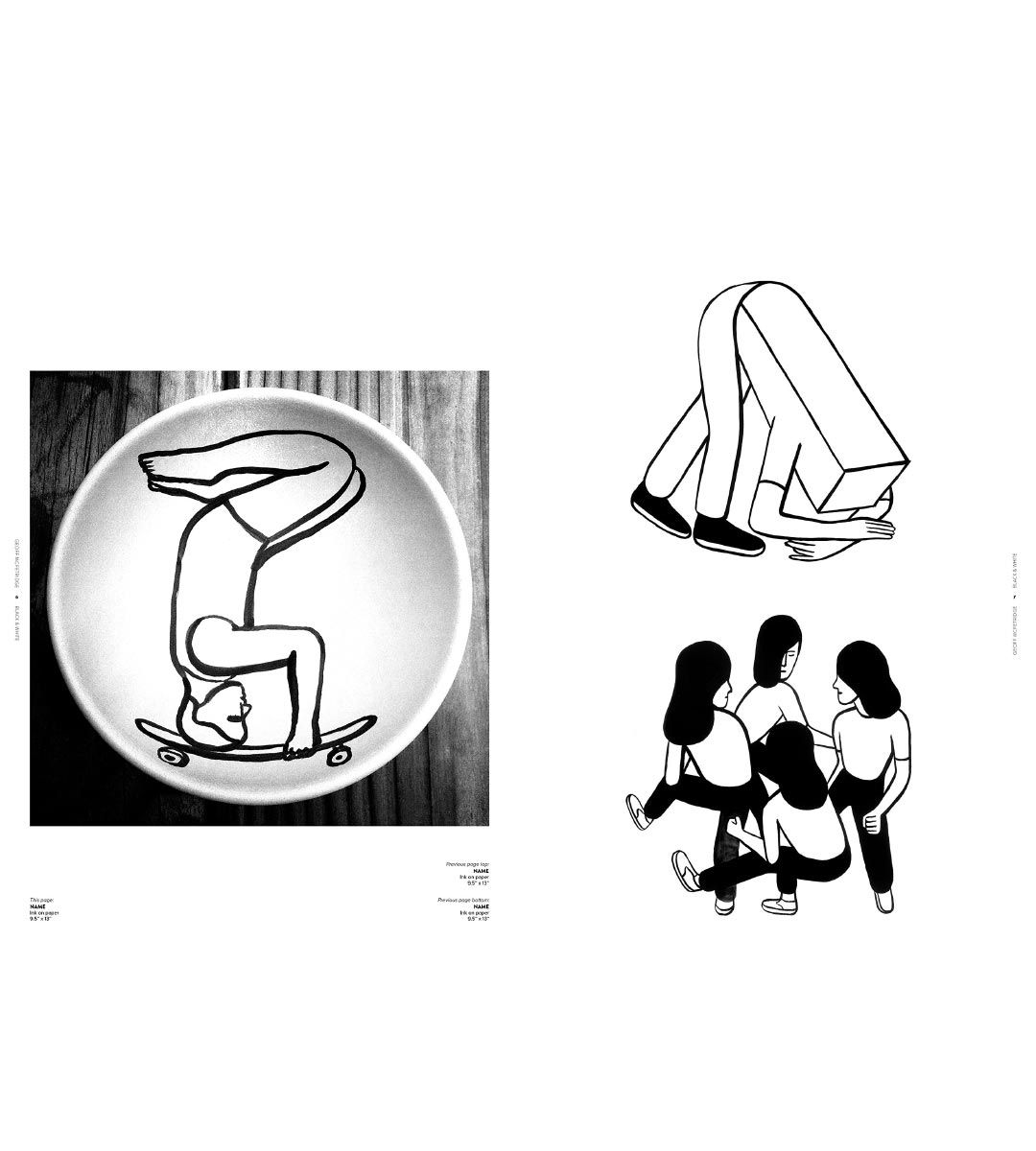 Juxtapoz Black & White Art Prints - Modern Abstract Wall Decor for Home & Office | Perfect for Living Room, Bedroom & Office Spaces