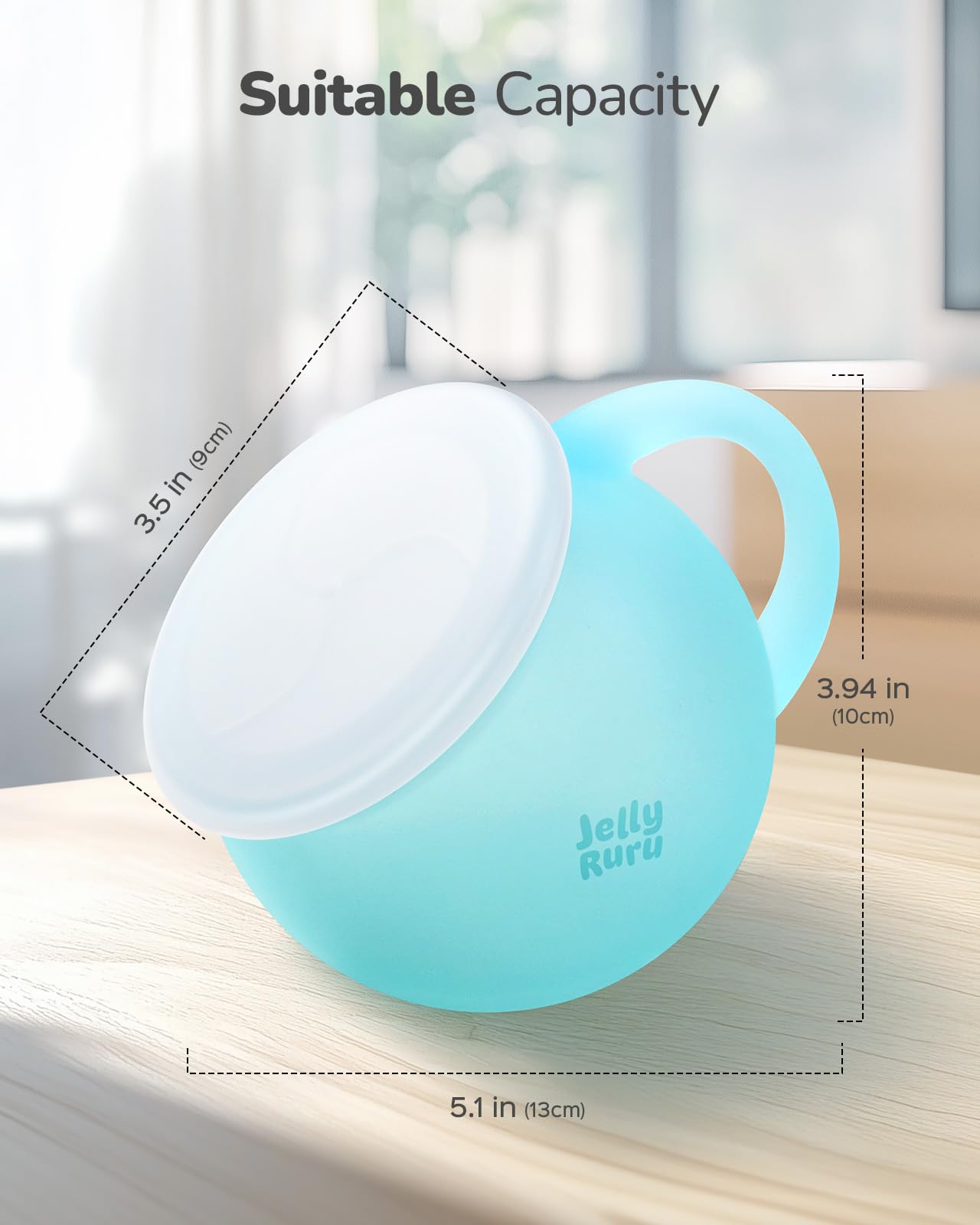 Spill-Proof Silicone Snack Cups for Toddlers - BPA-Free Baby Snack Containers for Travel & On-the-Go (2-Pack) - Perfect for Car Rides, Airplane Trips, and Playdates