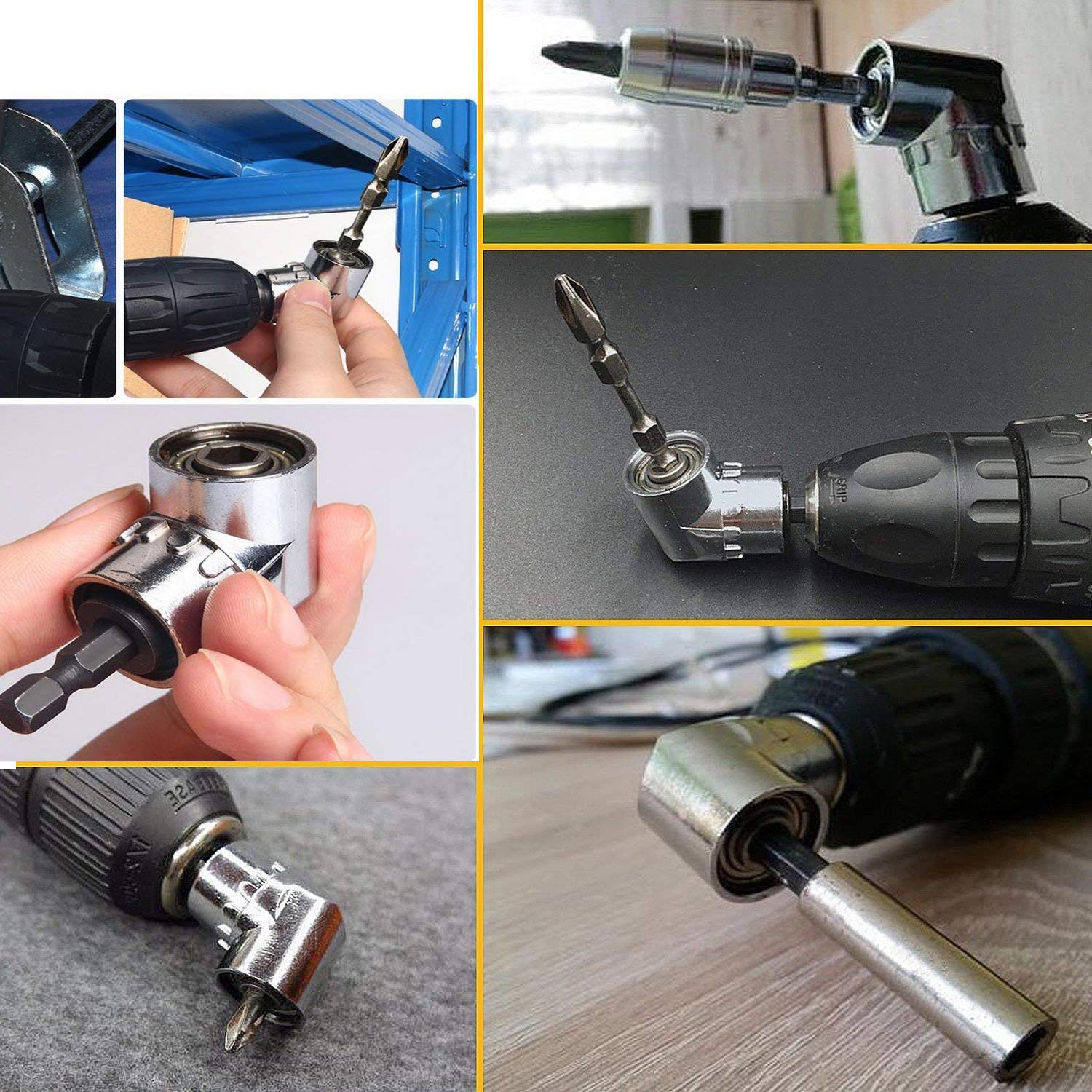 105 Degree Right Angle Drill Attachment - 1/4