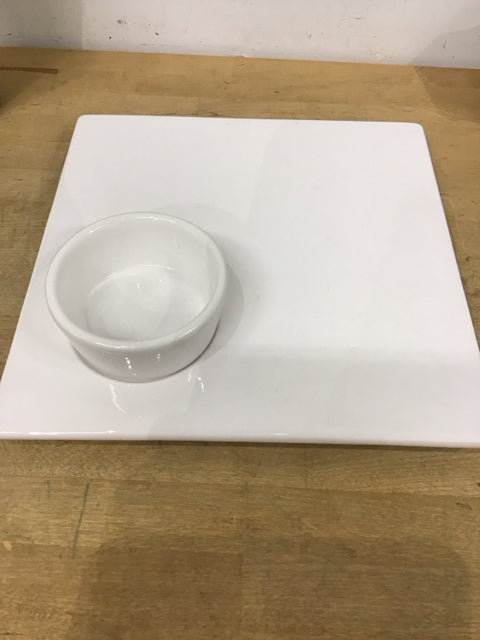 Crate & Barrel 13-Inch Square Serving Platter - Elegant Dish for Entertaining, Appetizers & Party Decor | Perfect for Weddings, Holidays & Dinner Parties