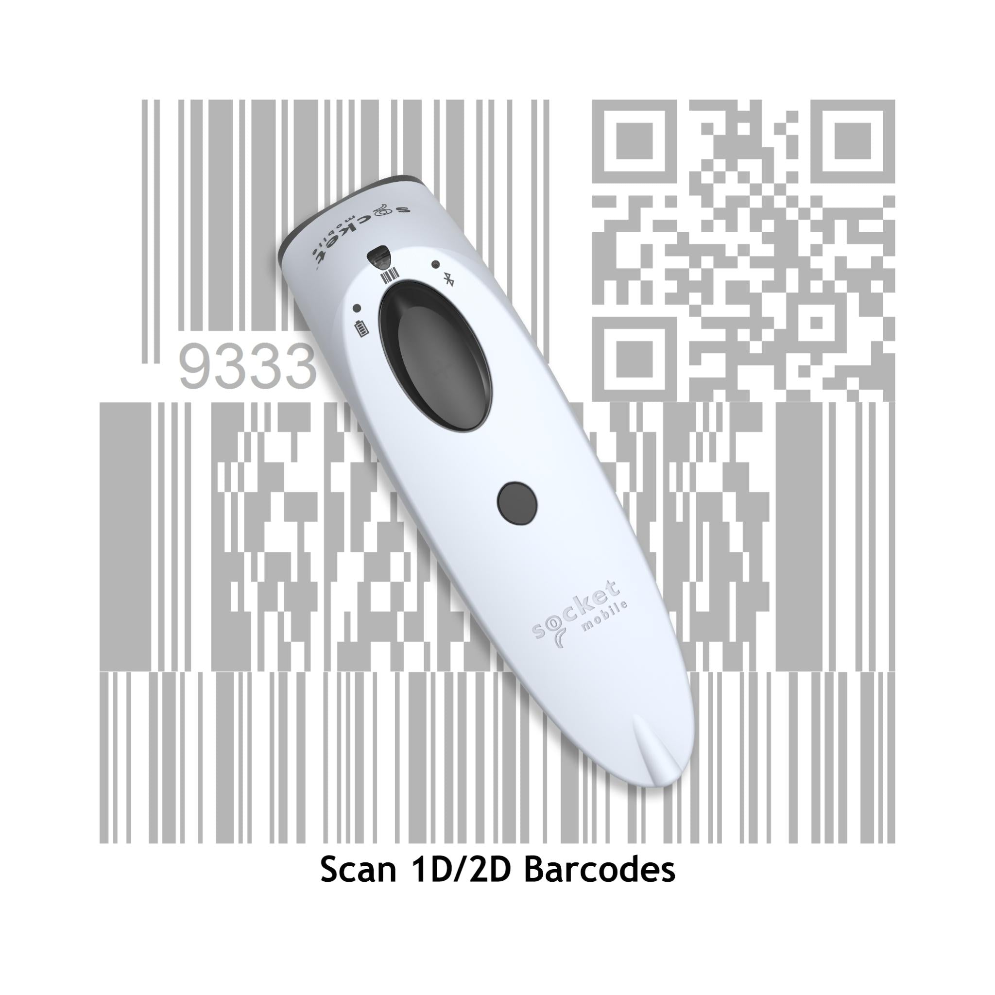 Socket Mobile SocketScan S700 1D Linear Image Barcode Scanner - High-Speed USB & Bluetooth Wireless Barcode Reader for Retail, Warehouse, and Inventory Management