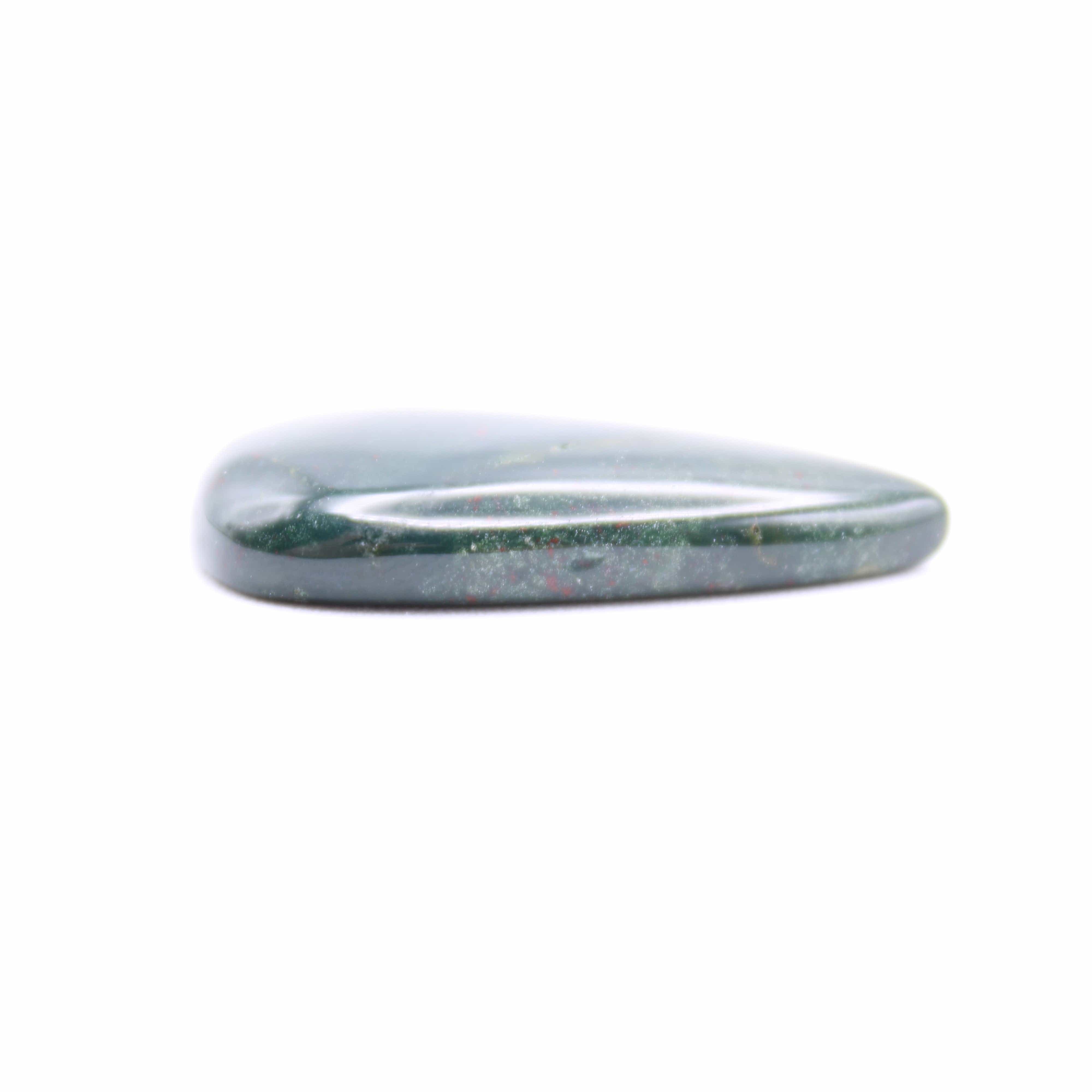 Natural Bloodstone Cabochon for Jewelry Making - Healing Stone for Pendants, Rings & Bracelets - Perfect for Meditation, Energy Work & Spiritual Gifts