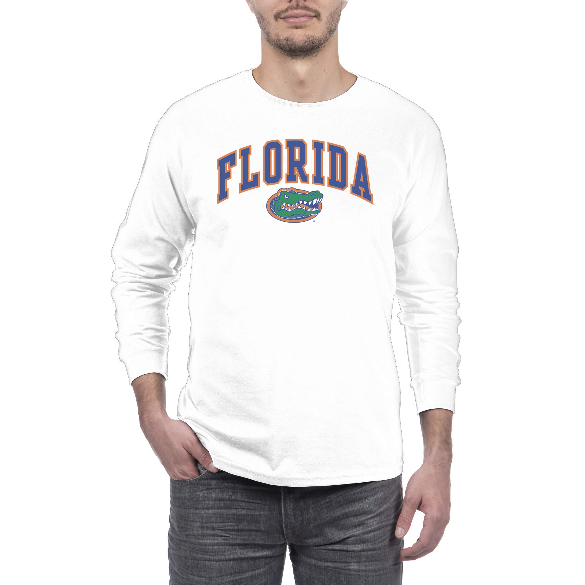 Elite Fan Shop Men's Arch Long Sleeve T-Shirt - Comfortable Cotton Crewneck Shirt for Casual Wear, Workout & Everyday Outfits