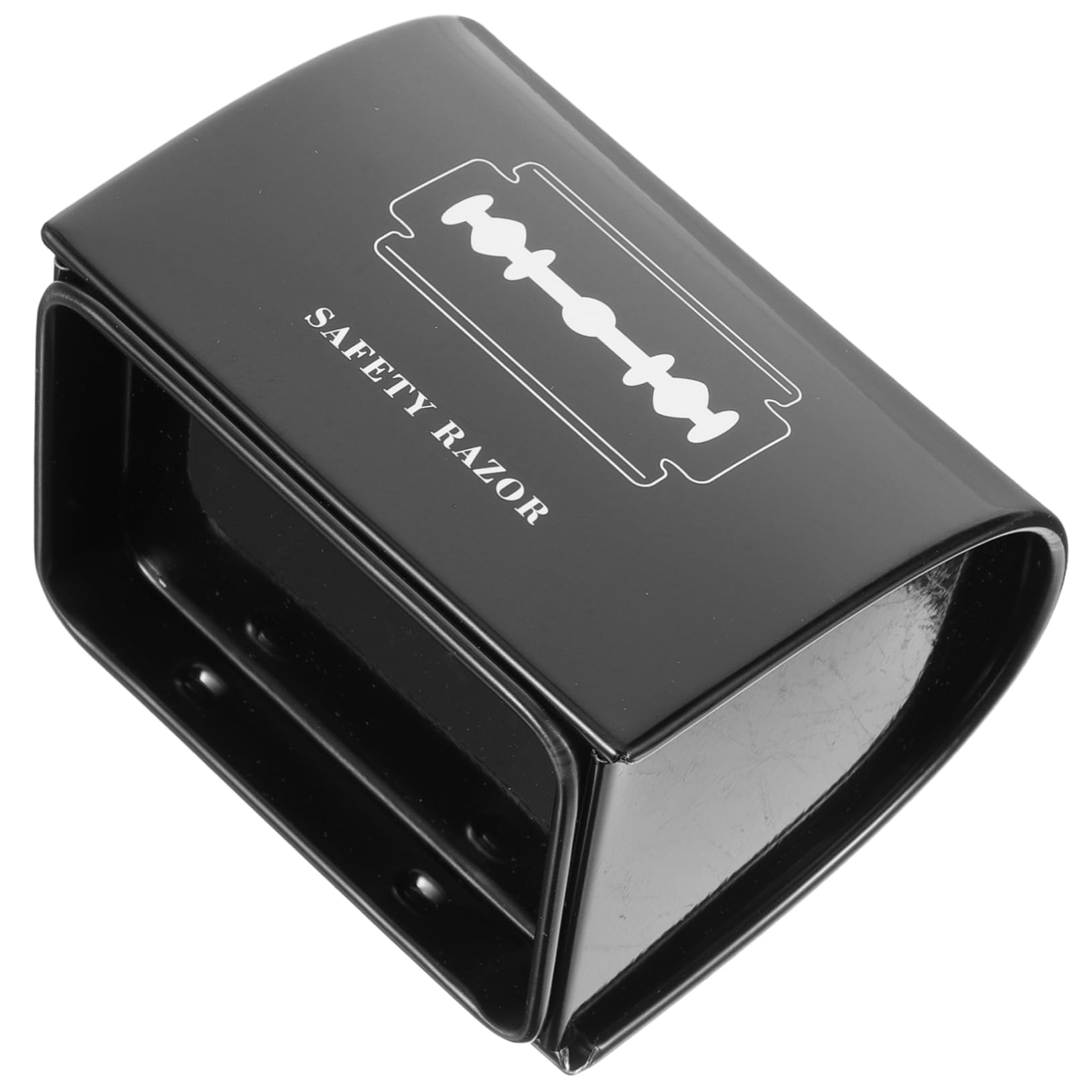 Premium Stainless Steel Safety Razor Blade Disposal Case - Portable Shaving Blade Holder & Recycle Bin for Disposable Razor Blades | Safe & Eco-Friendly Shaving Accessory for Home, Travel, and Barbershop Use