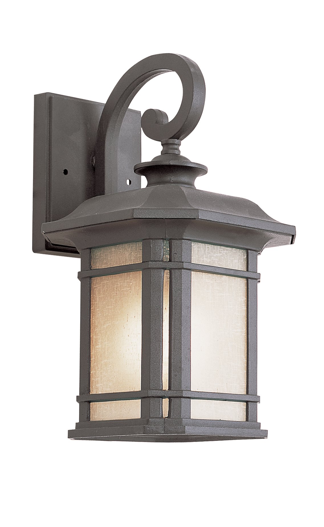 Bel Air Lighting PL-5822 BK Transitional Black Wall Lantern - 12 Inch Outdoor Light Fixture for Porch, Patio & Garden Decor | San Miguel Collection