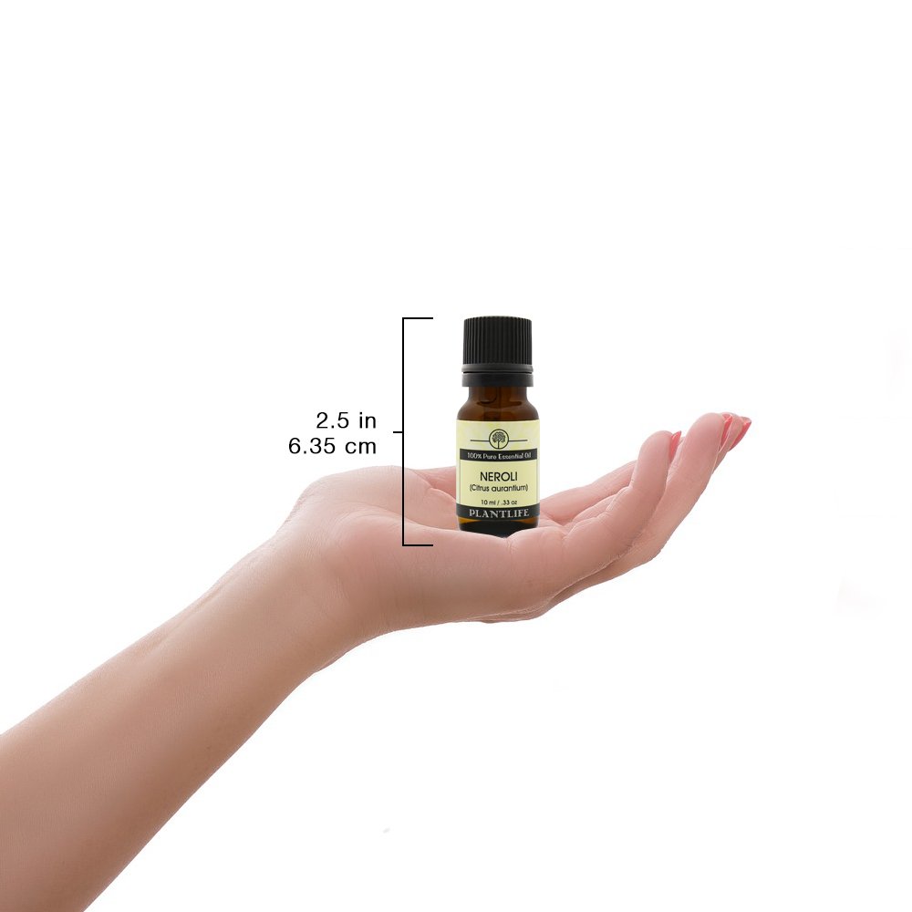 Plantlife Neroli Aromatherapy Essential Oil - 100% Pure Therapeutic Grade, No Additives or Fillers - 10ml for Relaxation, Stress Relief & Skin Care | Perfect for Diffusers, Massage & DIY Beauty Products