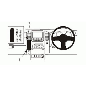 No Holes Angled Dash Mount for Nissan Navara (2006-2010) & Nissan Pathfinder (2005-2012) - Secure Phone Holder for Easy Navigation & Hands-Free Driving