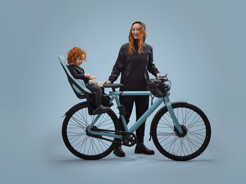 Thule Yepp 2 Maxi Bike Child Seat - Universal Bicycle Mount for Toddlers & Kids - Perfect for Family Cycling Adventures & Outdoor Activities