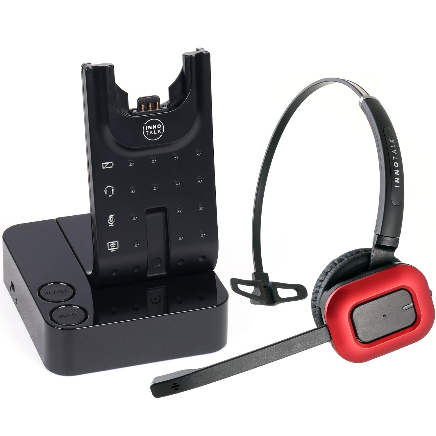 INNOTALK Wireless Headset for Computer & Desk Phone - Compatible with Cisco 8961/9951/9971 Phones + Remote HookSwitch Device | Hands-Free Office Communication for Call Centers & Remote Work
