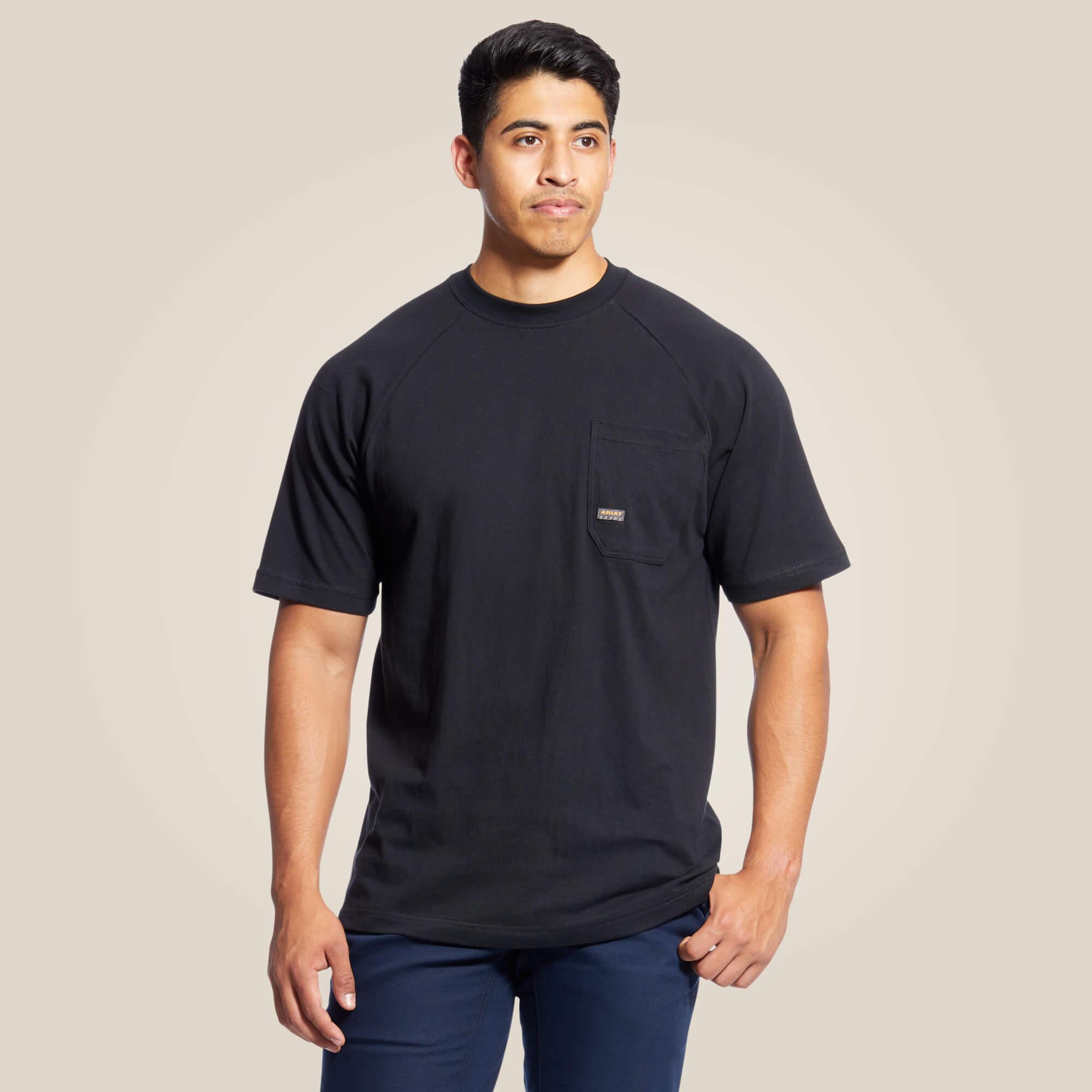Premium Rebar Cotton Strong T-Shirt for Men - Durable & Comfortable Black Tee - Ideal for Workouts, Gym, and Casual Wear