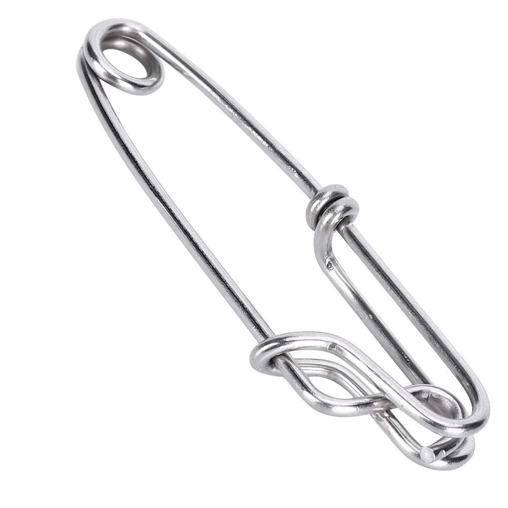15PCS Stainless Steel Tuna Clips - Longline Branch Hangers Snap Fishing Accessories for Easy On/Off - Perfect for Saltwater Fishing, Commercial Fishing & Sport Fishing Gear