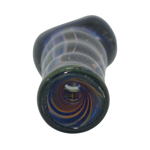 Premium Caterpillar Chillum Pipe - Handmade Glass Smoking Pipe for Herbs & Tobacco | Portable & Durable Design for Outdoor, Travel & Home Use