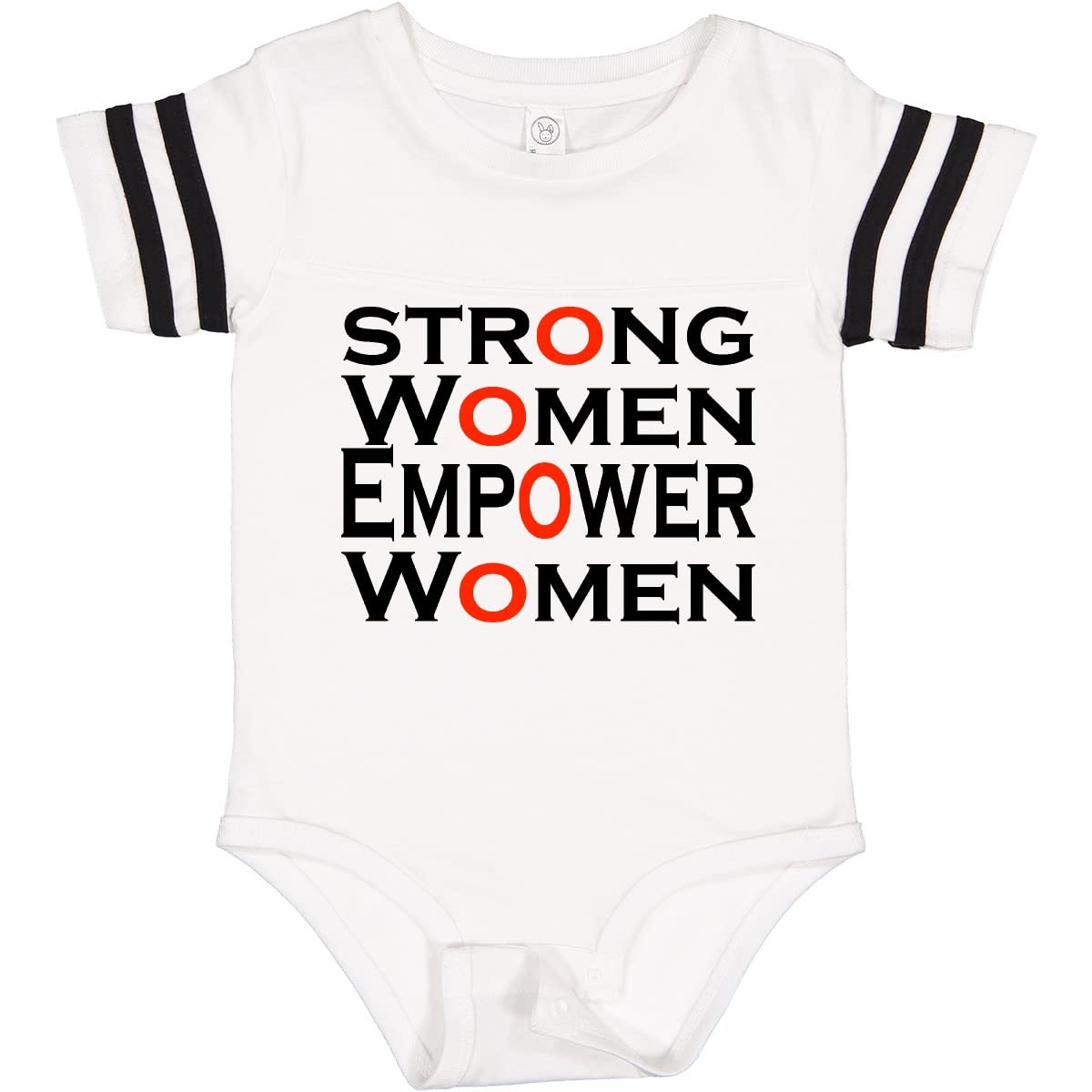 Inktastic Strong Women Empower Women Baby Bodysuit - Cute Feminist Outfit for Girls, Comfortable Cotton Onesie - Perfect for Playdates, Daycare & Family Photos