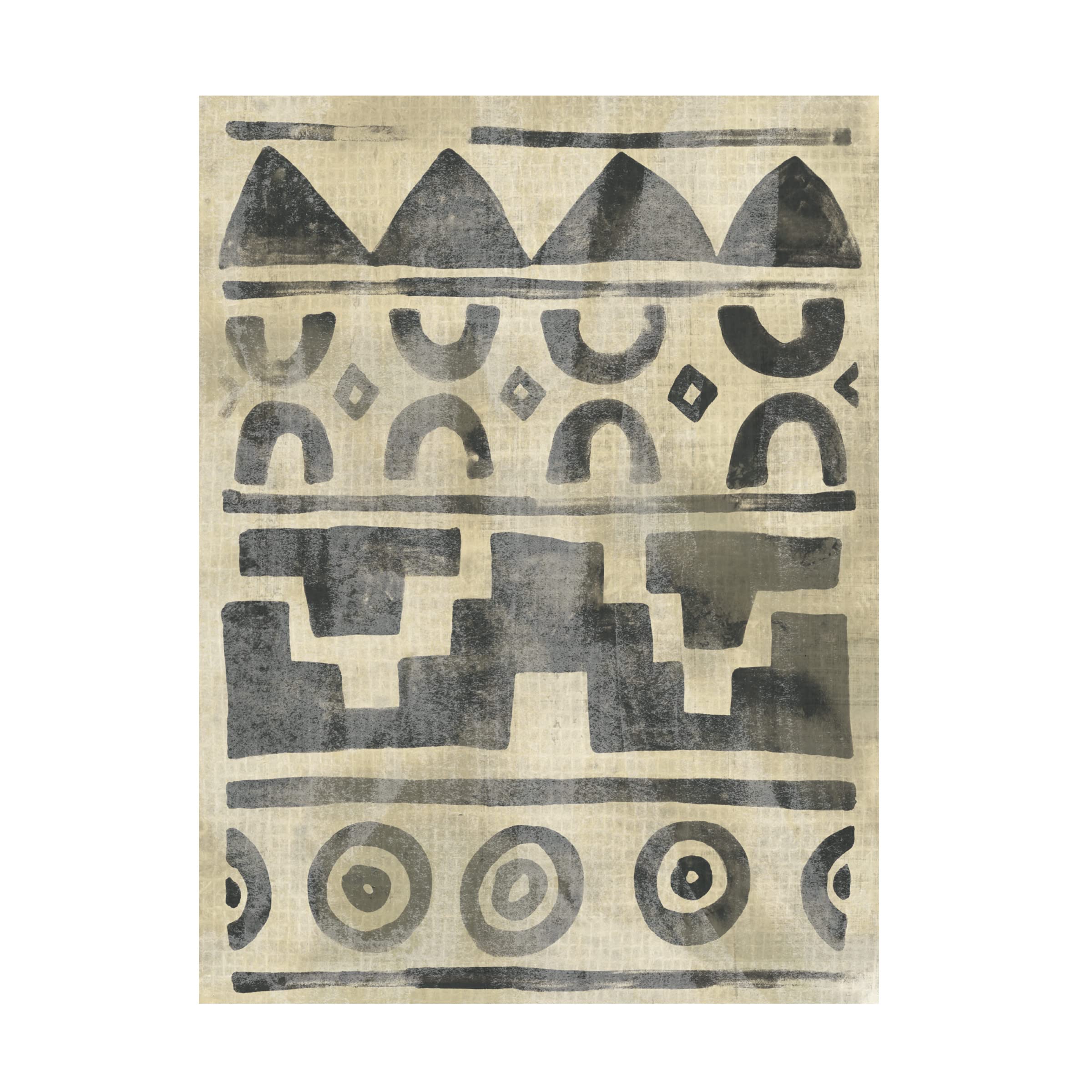 Trademark Fine Art 'Bazaar Motif IV' Canvas Wall Art Print by June Erica Vess - Vibrant Bohemian Decor for Living Room, Bedroom & Office