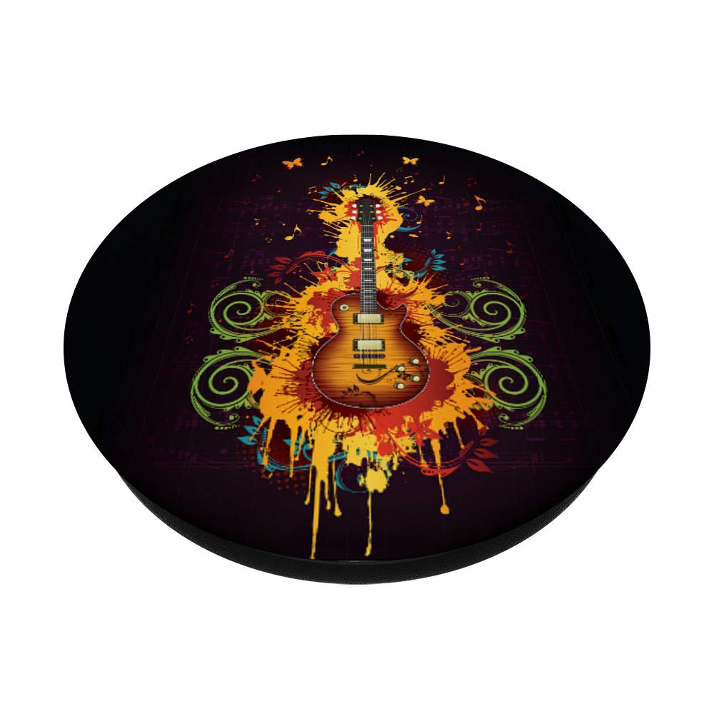 Professional Electric Guitar with Unique Fire Swirl Design - Perfect for Rock, Blues & Stage Performances