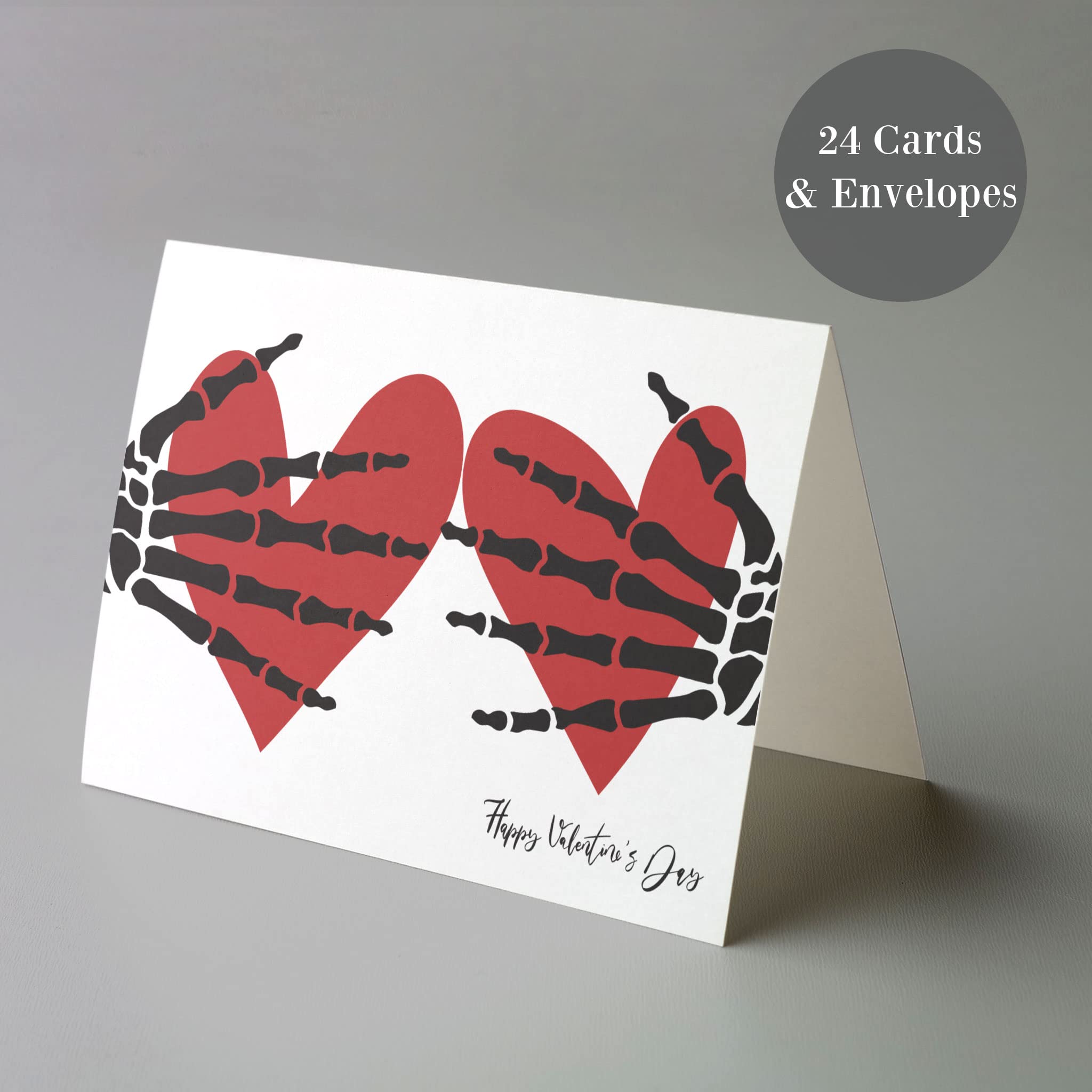 Gothic Valentine's Day Cards with Heart Boobs Design - Dark Romantic Greeting Cards by Ritzy Rose - Perfect for Halloween Weddings, Gothic Anniversaries & Alternative Couples