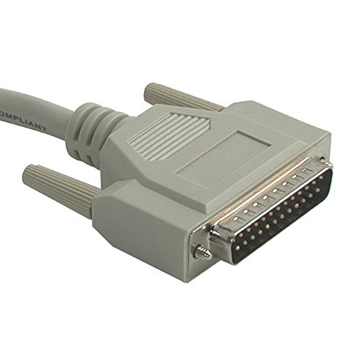 C2G 06093 30ft IEEE-1284 DB25 Male to Centronics 36 Male Parallel Printer Cable - Beige | High-Speed Data Transfer for Printers, Scanners & Legacy Devices | Office & Home Computing Setup
