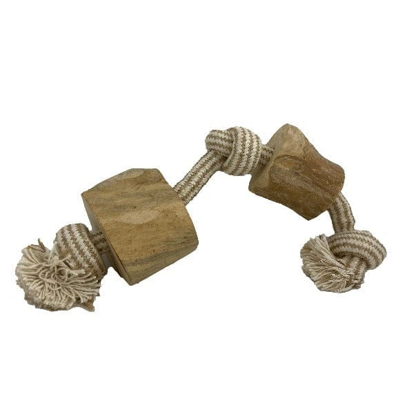 Premium Dog Rope & Java Wood Chew Toy for Aggressive Chewers - 3 Durable Styles for Small, Medium & Large Dogs - Perfect for Teething Puppies, Training & Playtime