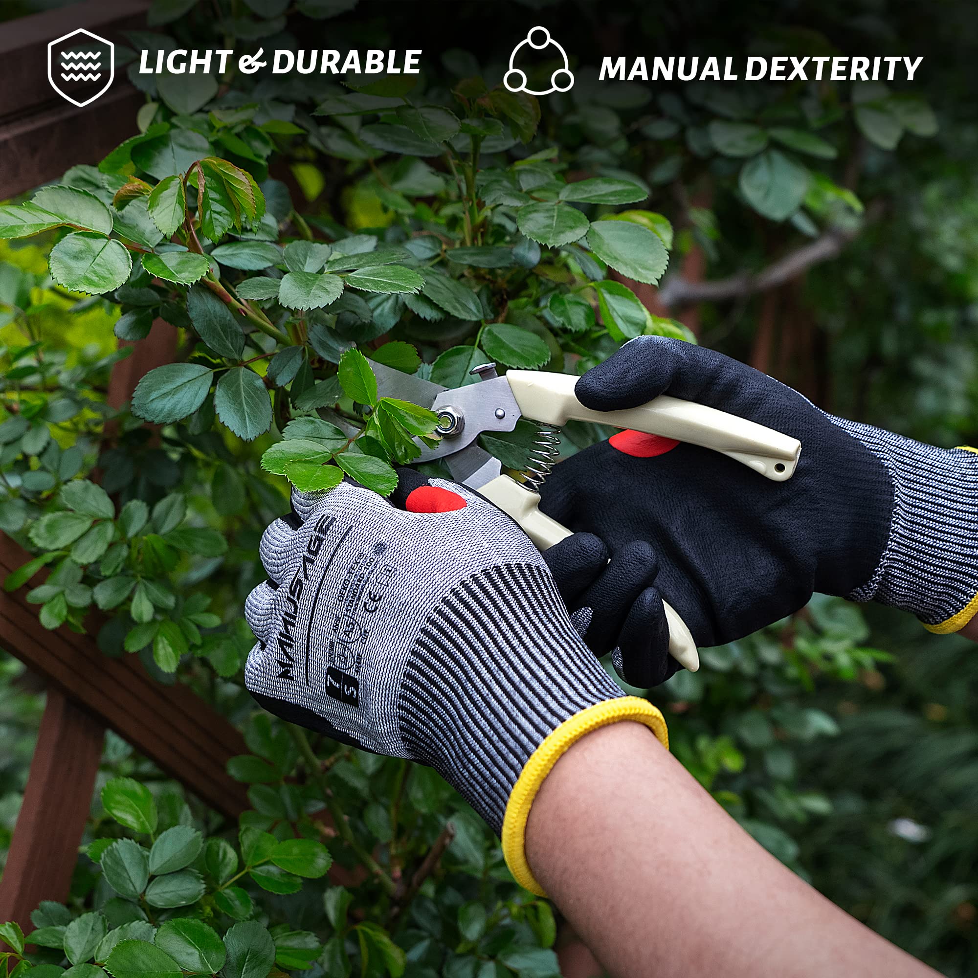 Cut Resistant A5 Gloves - Level 5 Protection for Kitchen, Butcher & Industrial Use - Durable Safety Gloves for Food Prep, Meat Processing & Construction Work