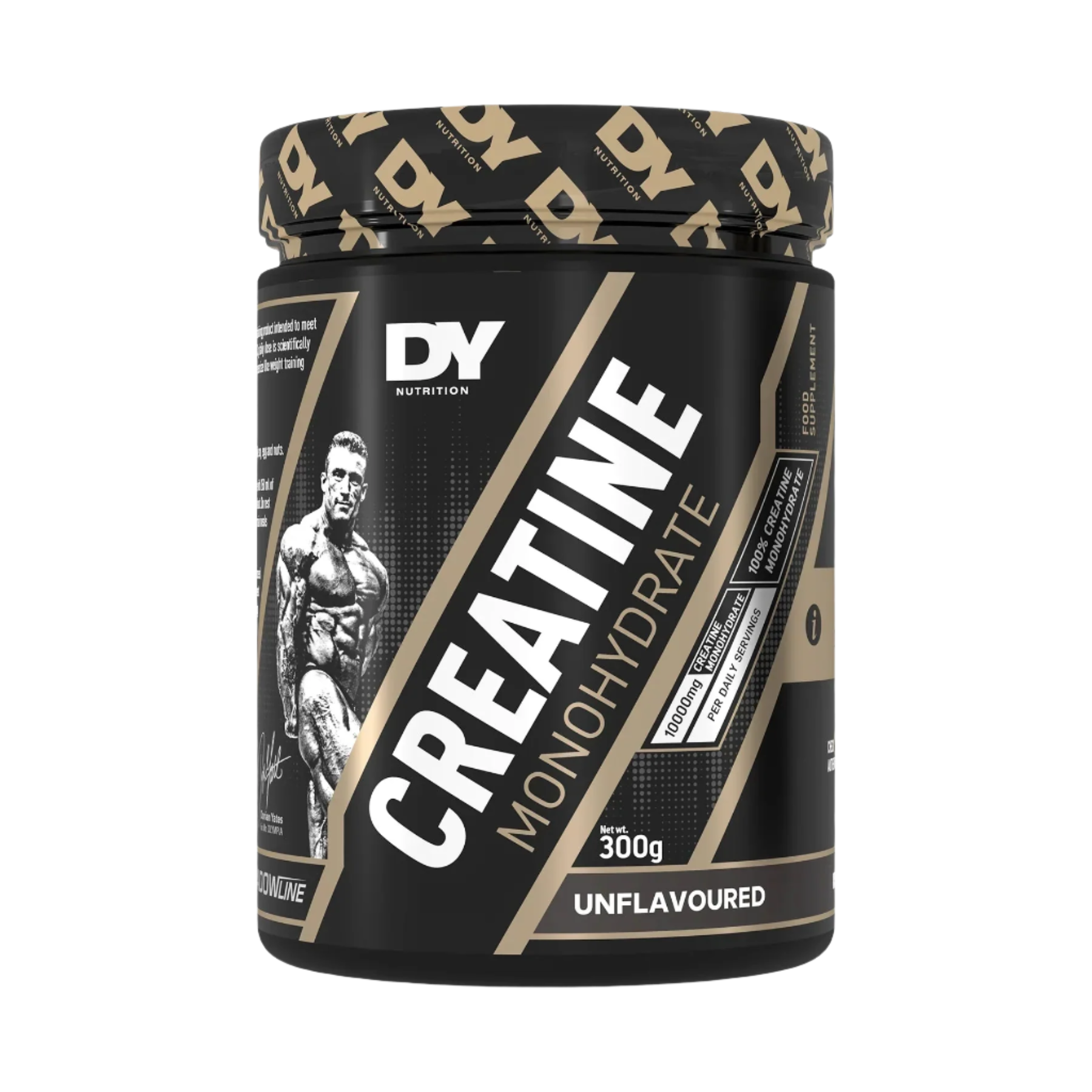 Dorian Yates Premium Creatine Monohydrate Powder 300g - Pure Muscle Building Supplement for Strength Training & Bodybuilding