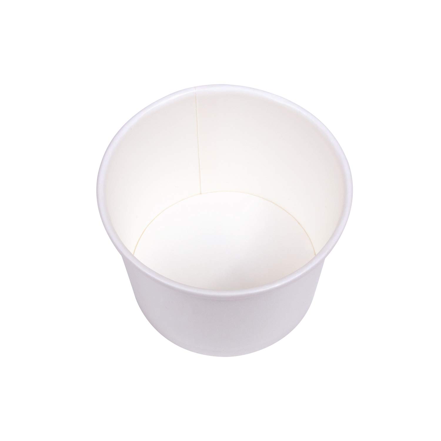 8oz (1000 ct) White Paper Ice Cream Cups & Soup Bowls - Disposable Hot/Cold Food Containers for Ice Cream, Gelato, Yogurt, Soup & Snacks - Perfect for Parties, Catering & Dessert Shops (C-KDP8W)