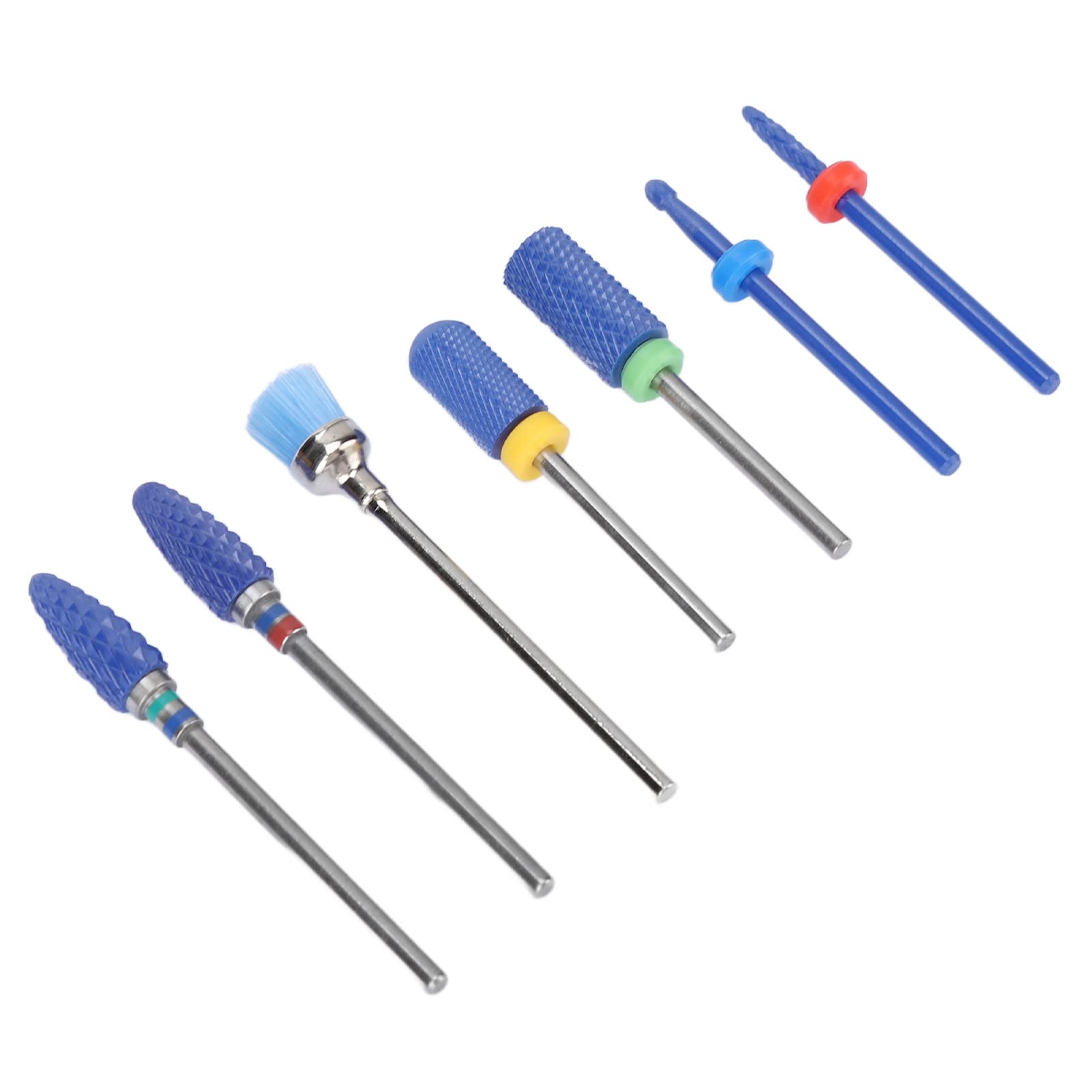 Professional 7pcs Ceramic Nail Drill Bits Set - Dead Skin Remover & Polishing Kit for Manicure & Pedicure | Perfect for Nail Salons, Home Use & DIY Nail Care