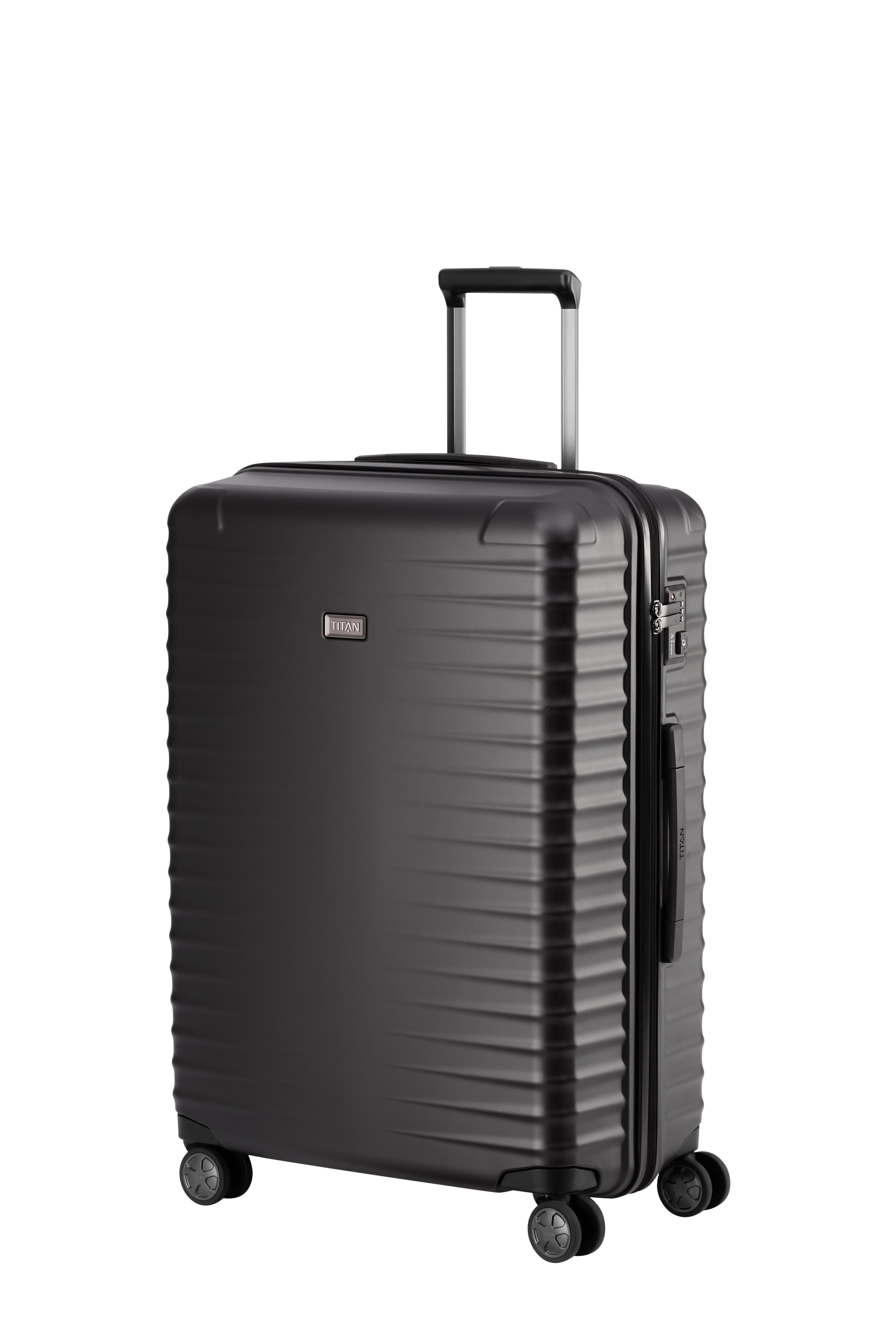 Titan LITRON Trolley L Large Luggage - Spinner Suitcase with 360° Wheels for Travel, Business Trips & Vacations | Durable Expandable Check-in Luggage for Airlines