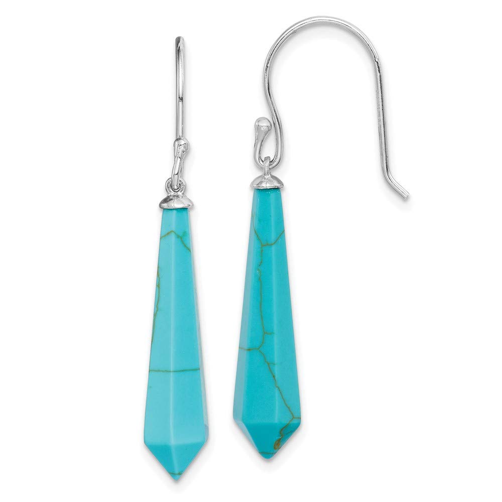 925 Sterling Silver Turquoise Dangle Earrings for Women | Handmade Fine Jewelry Gift for Her | Perfect for Weddings, Parties & Everyday Wear