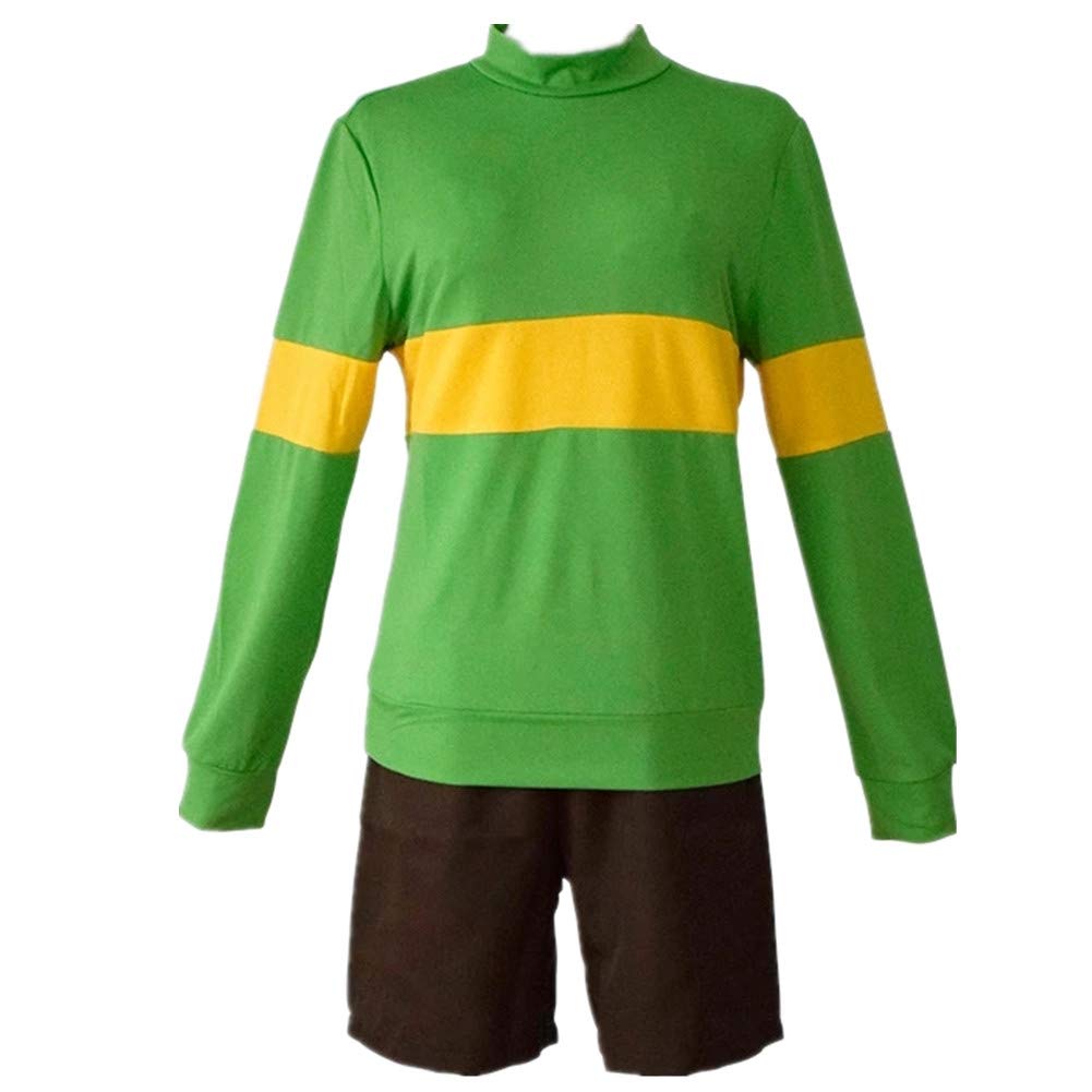 Anime Undertale Cosplay Costume Set - Frisk Sans Papyrus Chara Outfit with Tops & Shorts | Polyester Material for Halloween, Comic Con & Cosplay Events