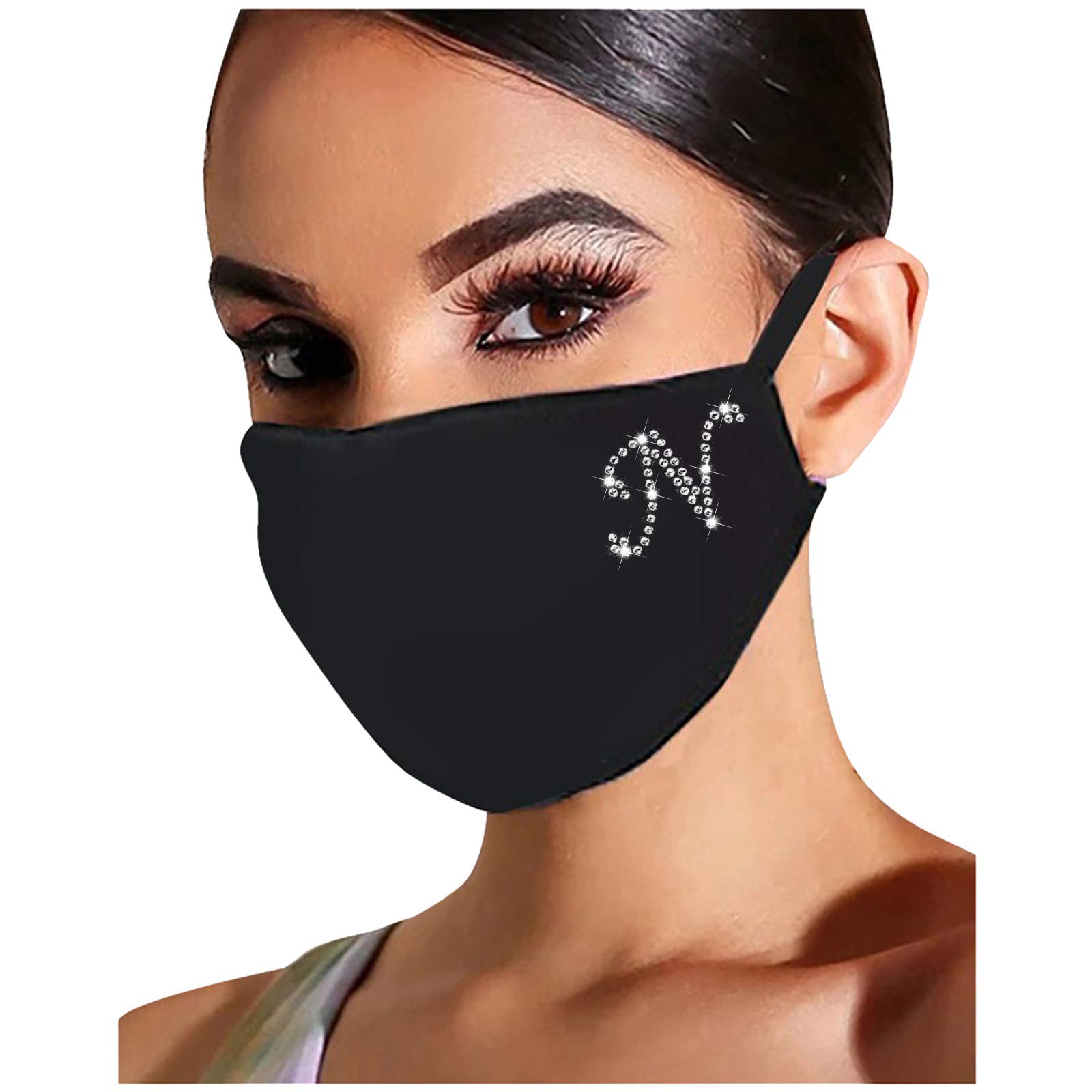 Sparkling Rhinestone Butterfly Face Mask for Women - Reusable, Washable, Dustproof with Glittering Diamond Design | Perfect for Parties, Festivals, Fashion Events & Everyday Protection