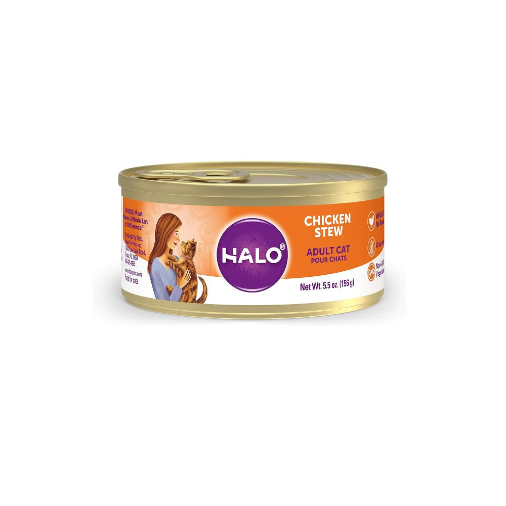 Grain Free Chicken Recipe Cat Food - Wet Canned Cat Food for Adult & Senior Cats - High Protein, Natural Ingredients - Perfect for Picky Eaters & Sensitive Stomachs - Ideal for Daily Meals & Weight Management