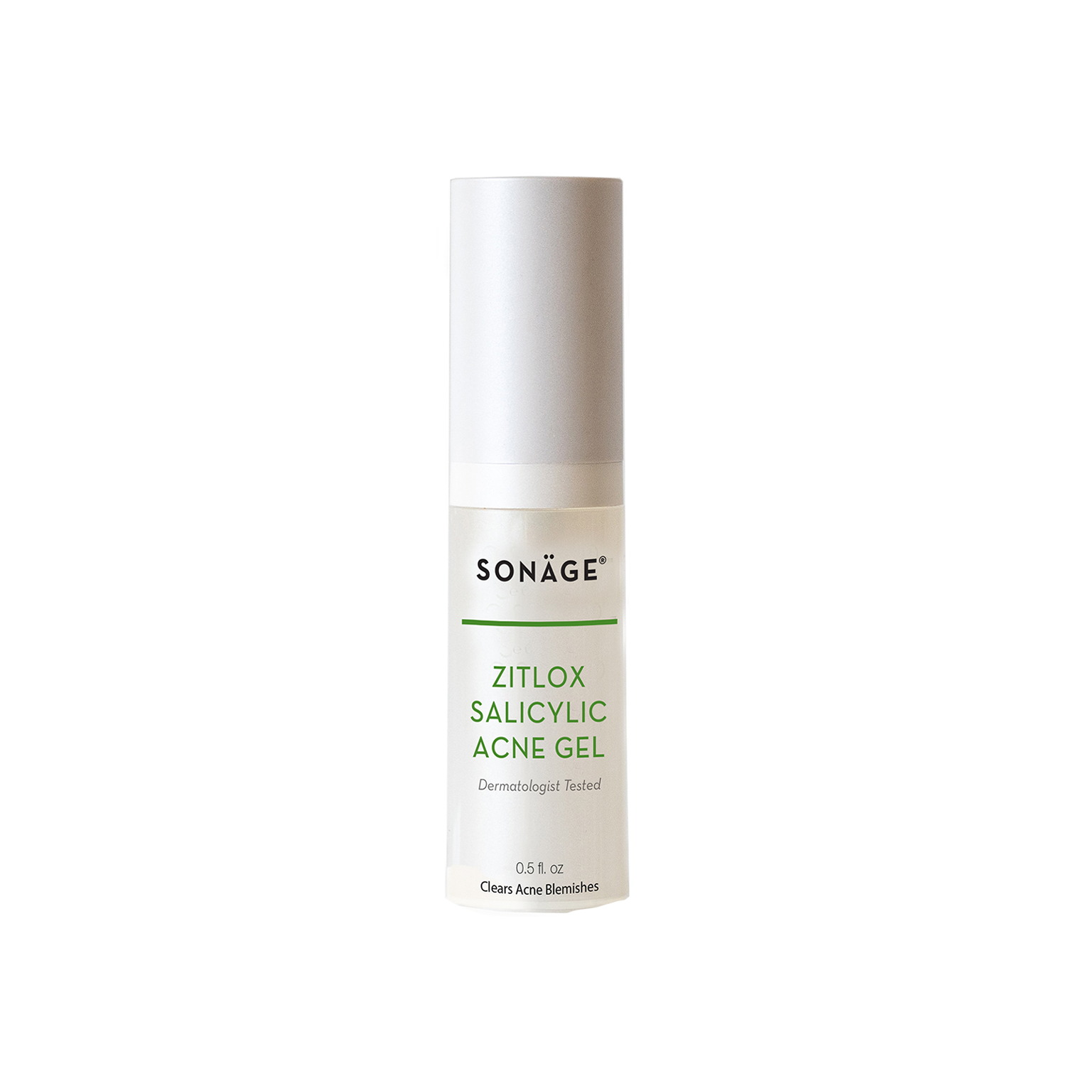 Zitlox Salicylic Acid Acne Treatment Gel for Face & Body - Fast-Acting Pimple Spot Treatment for Teens & Adults - Perfect for Daily Skincare Routine & On-The-Go Use