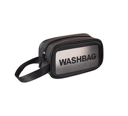 Amso Multipurpose Cosmetic Organizer Bag - Travel Makeup Pouch for Women & Girls (Black, Small) | Perfect for Travel, Gym & Daily Essentials Storage