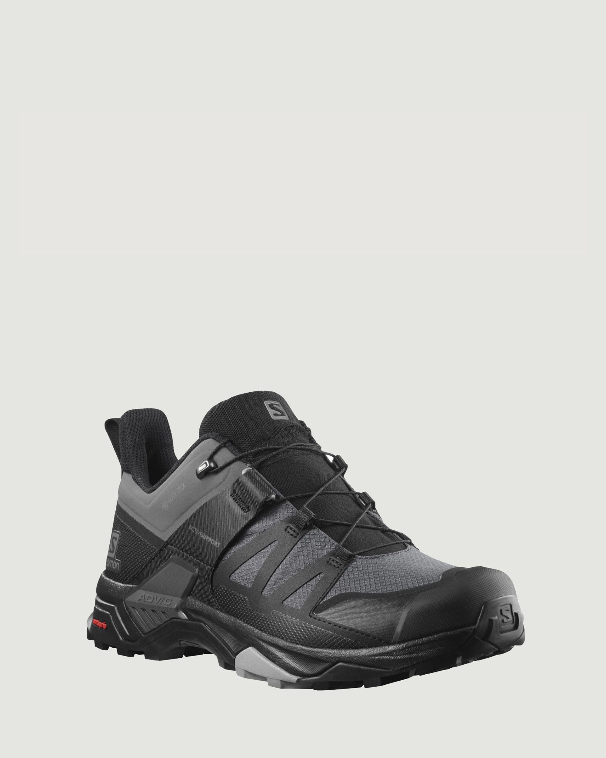 Salomon X Ultra 4 GTX Men's Waterproof Hiking Shoes - Magnet/Black/Monument - Lightweight & Durable for Outdoor Adventures, Trail Running & Mountain Climbing