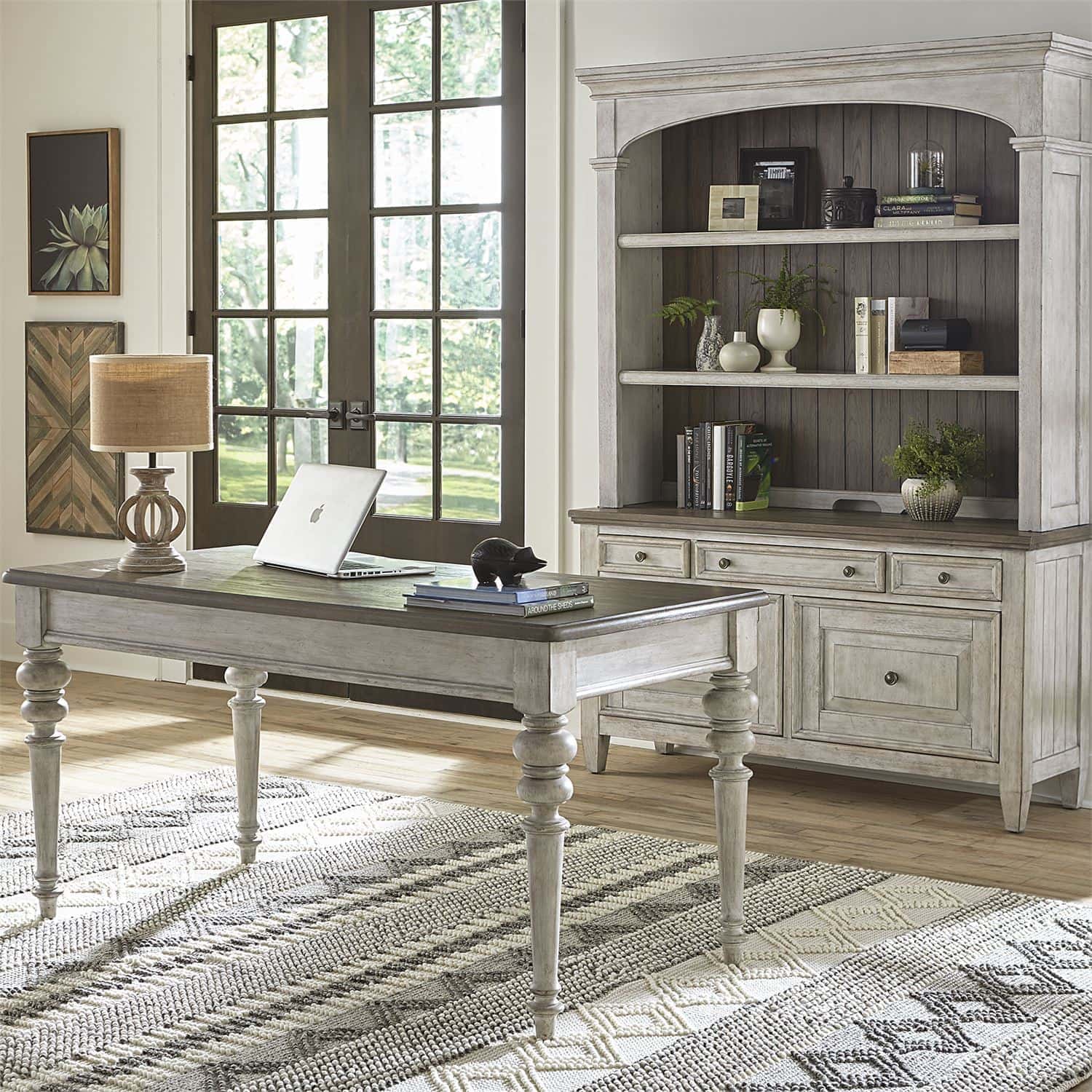 Heartland Writing Desk - Classic Wooden Home Office Desk with Drawers for Study & Work | Perfect for Small Spaces, Home Office & Dorm Rooms