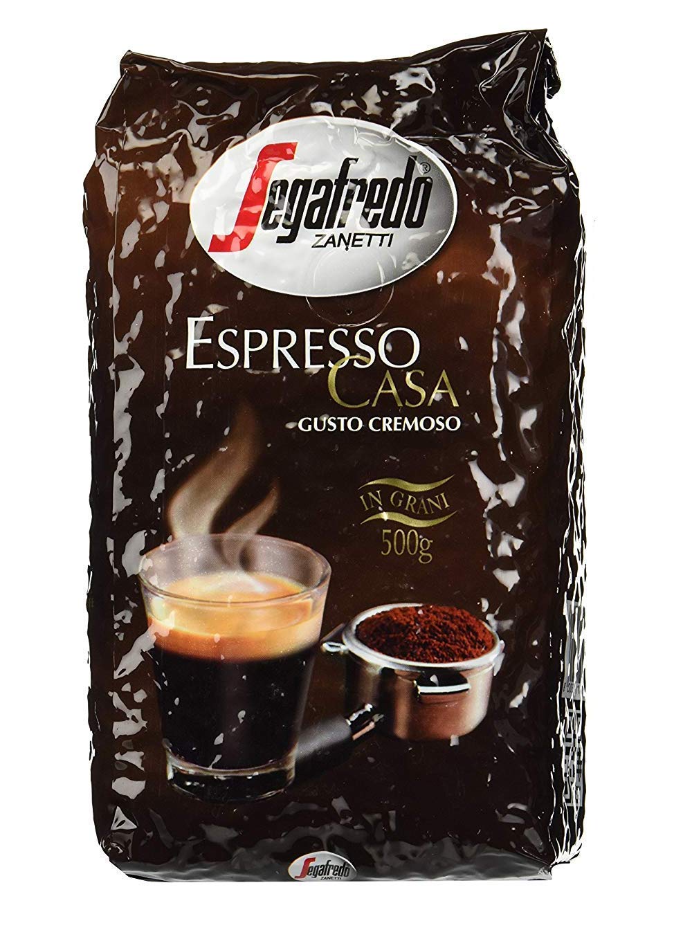 Segafredo Zanetti Espresso Casa Whole Bean Coffee - 17.6oz (500g) Bag, Pack of 6, Premium Italian Roast - Perfect for Home Brewing, Espresso Machines & Coffee Lovers