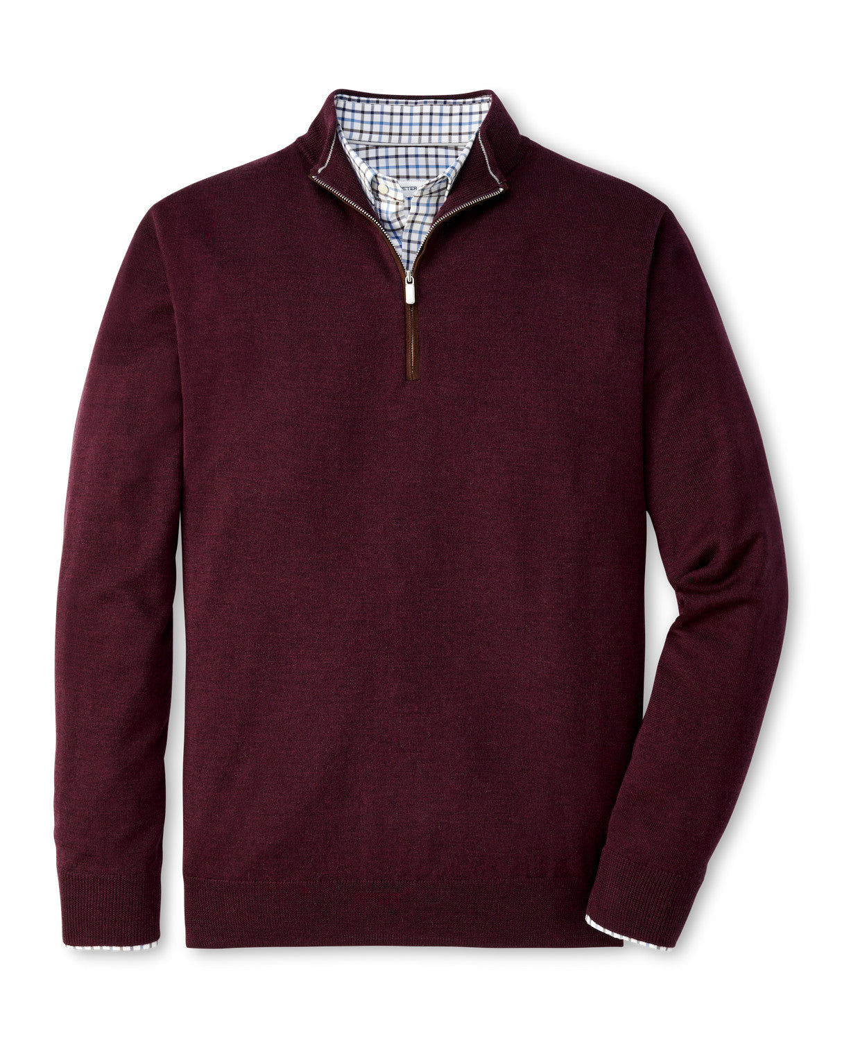 PETER MILLAR SDE TRIM 1/4 ZIP SWEATER - Men's Lightweight Quarter-Zip Pullover for Golf, Travel & Casual Wear