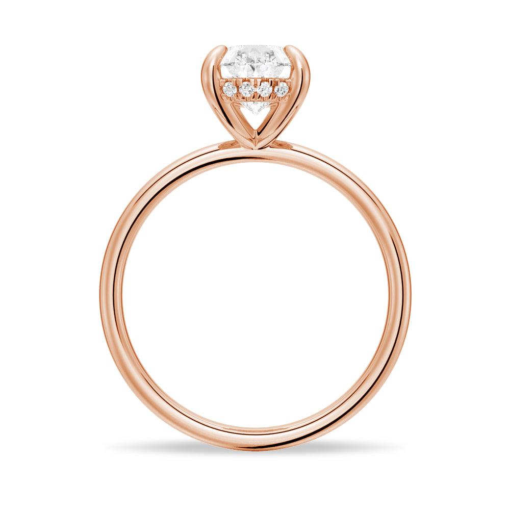 Exquisite Pear Cut Moissanite Solitaire Engagement Ring with Hidden Halo - Perfect for Proposals, Anniversaries & Bridal Jewelry